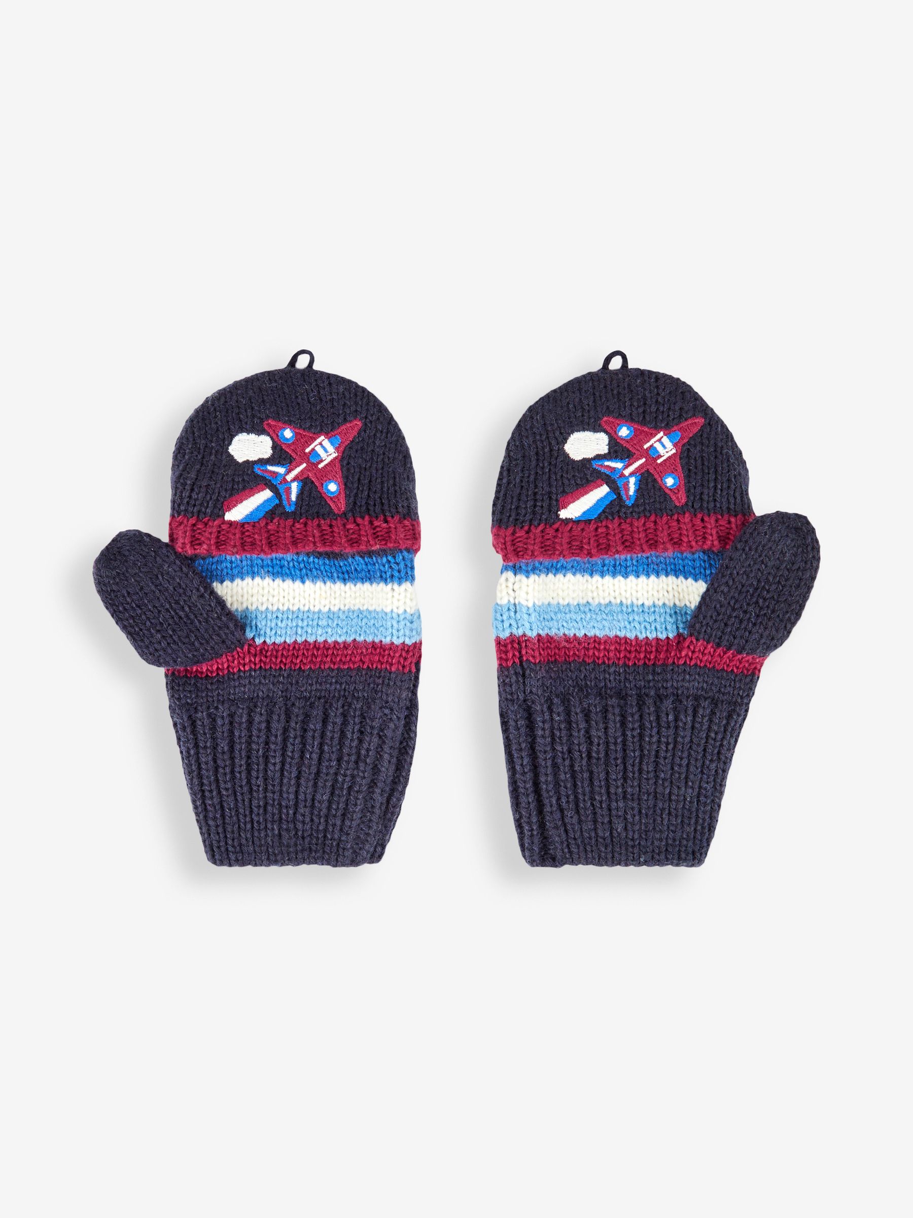Navy Boys' Red Arrows Striped Gloves - Image 1 of 3