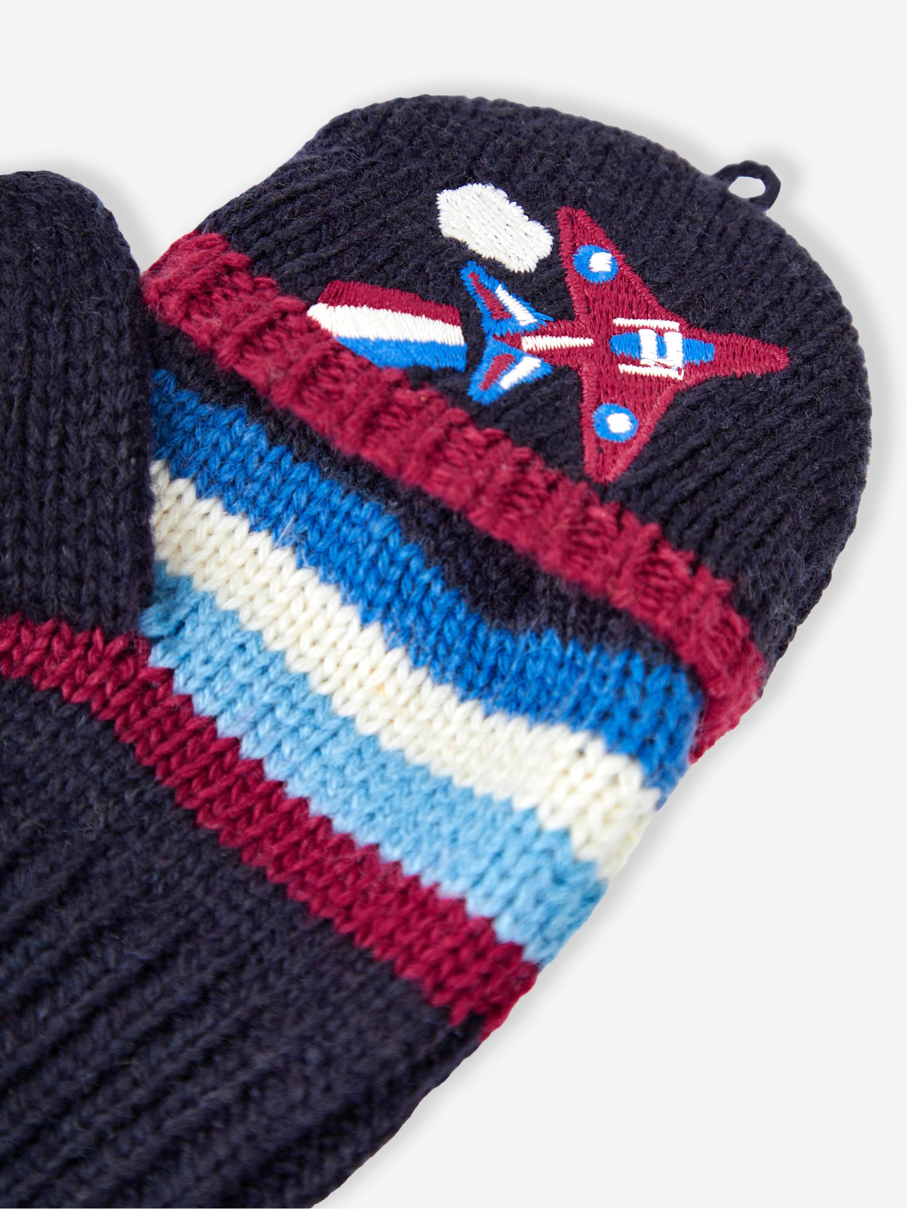 Navy Boys' Red Arrows Striped Gloves - Image 3 of 3