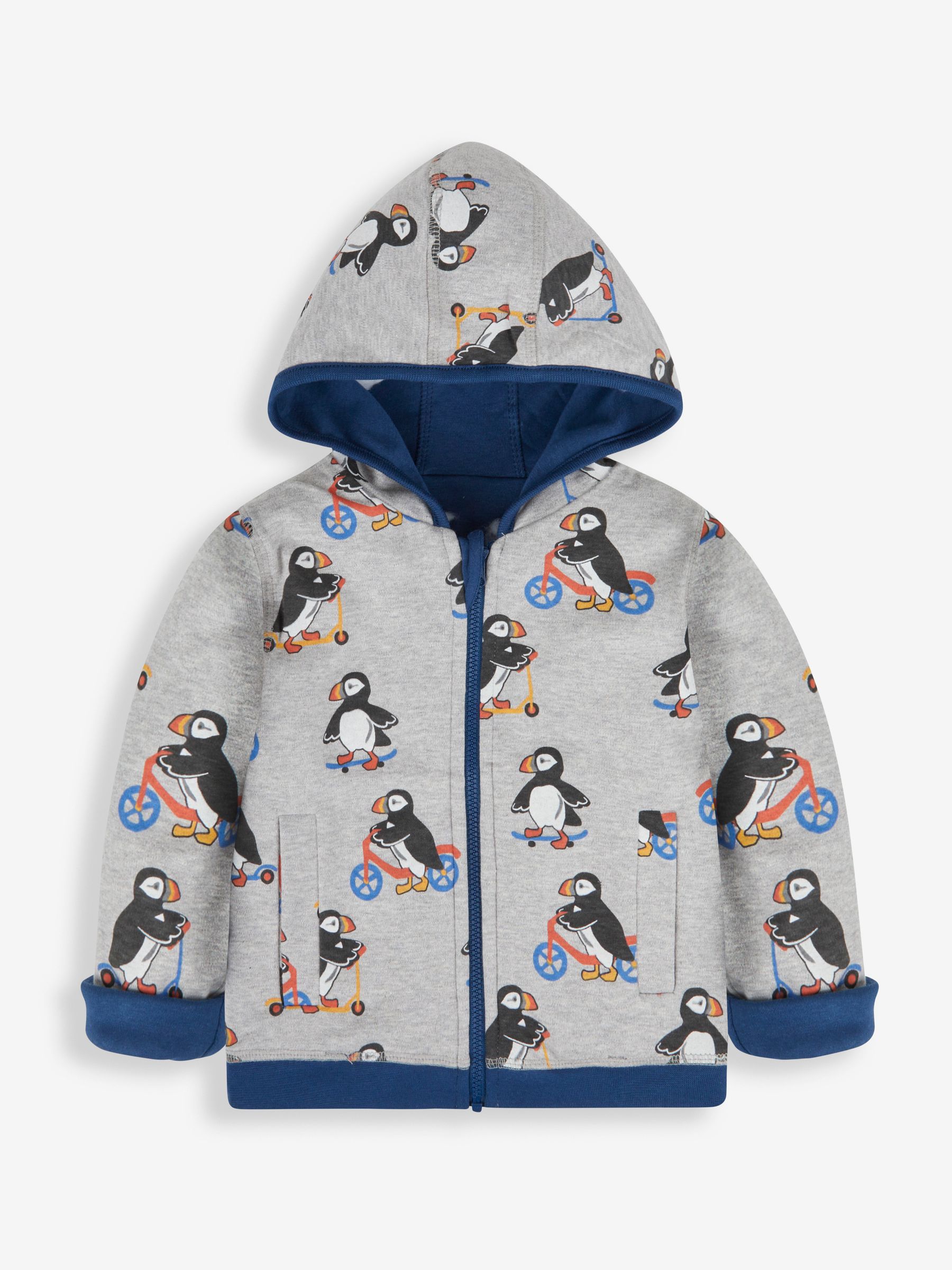 Blue Puffin Appliqué Reversible Hoodie - Image 2 of 7