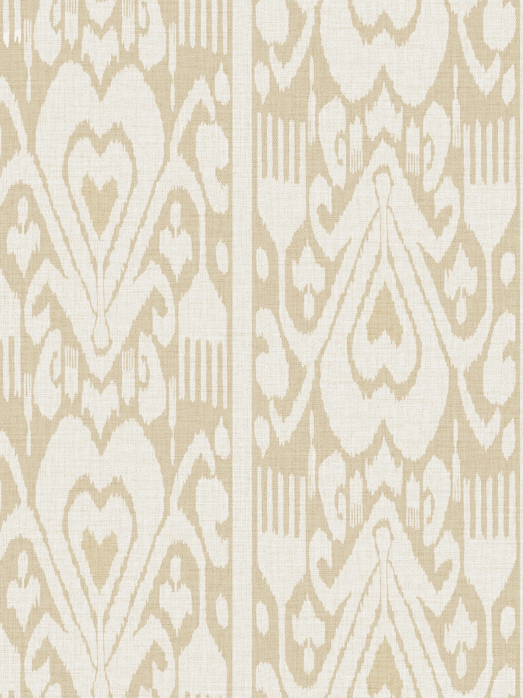 Cream Artisanal Ikat 10M Wallpaper - Image 2 of 4