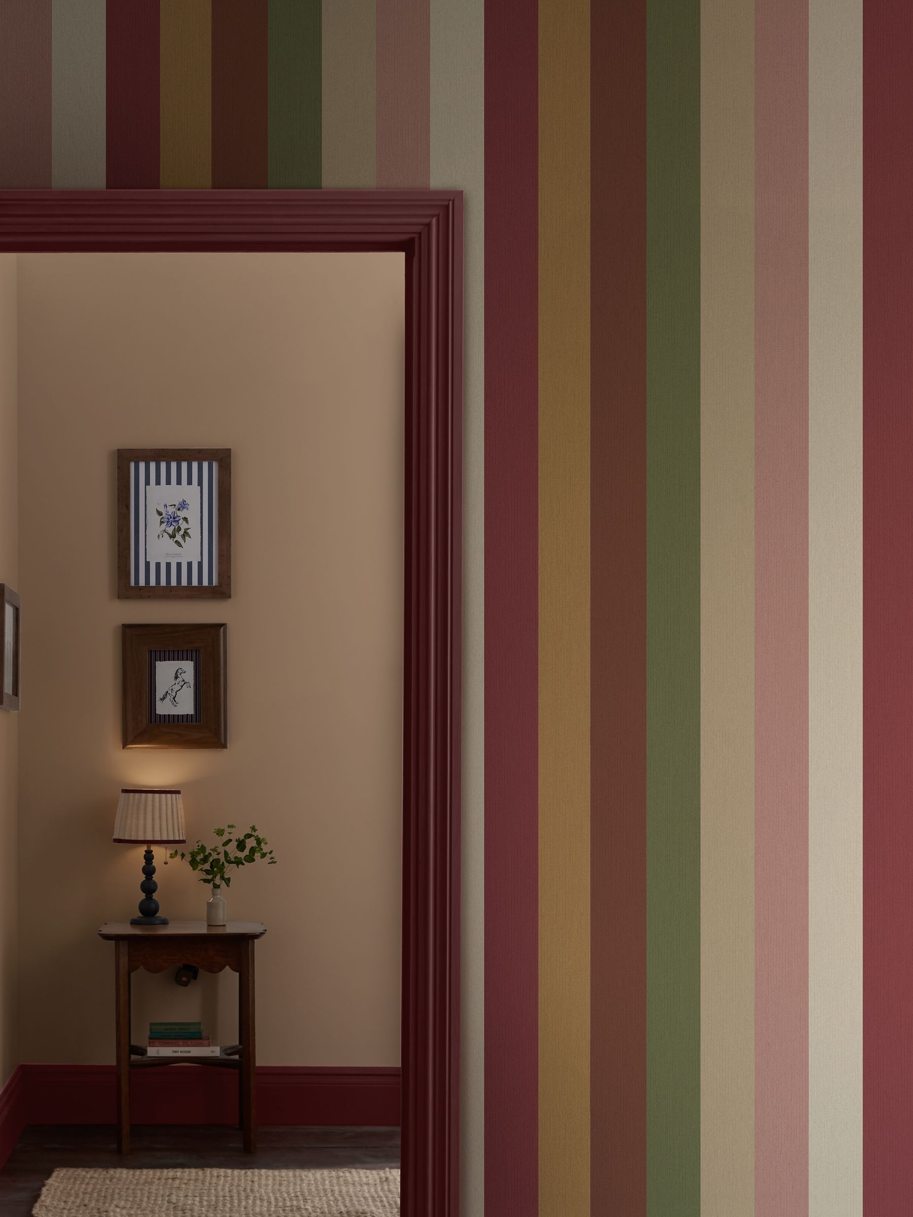 Multi Country Stripe 10M Wallpaper - Image 1 of 5 Multi Country Stripe 10M Wallpaper - Image 1 of 5