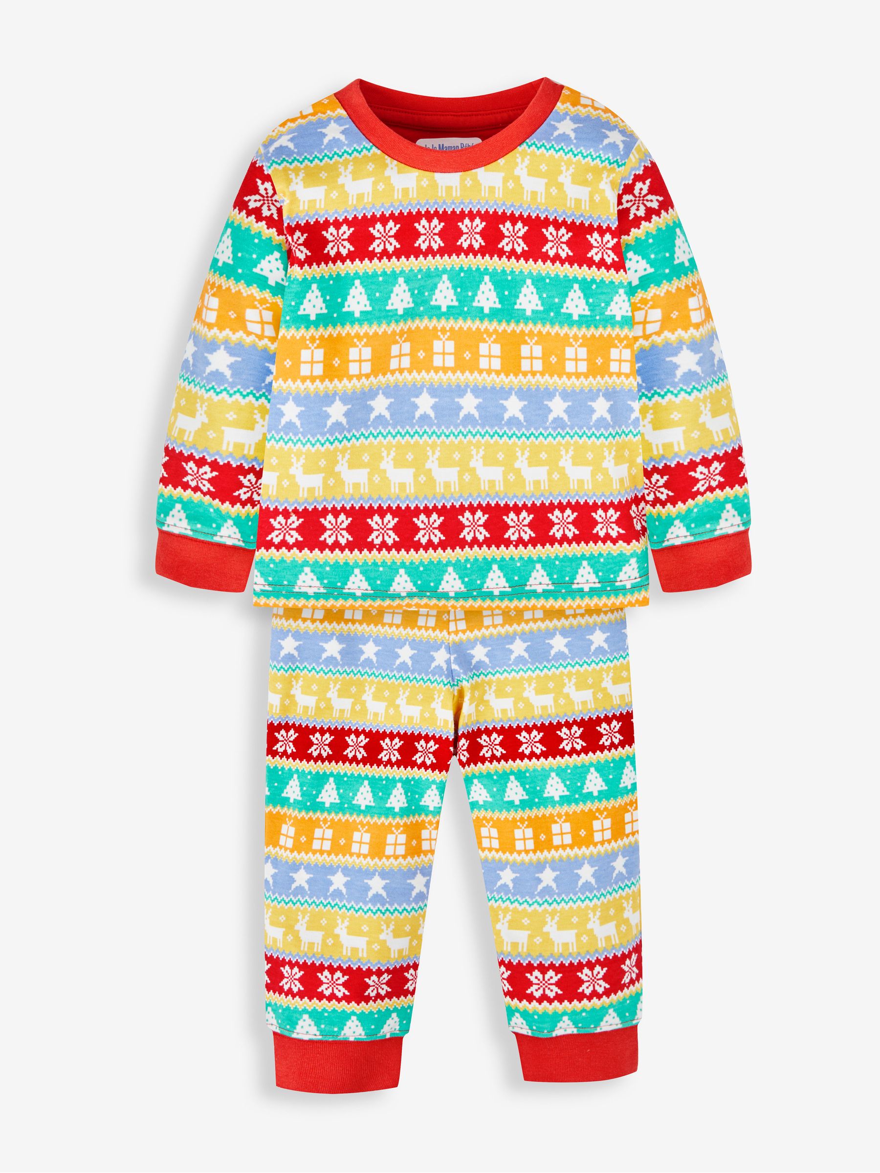 Red Kids' Christmas Jersey Pyjamas - Image 4 of 8