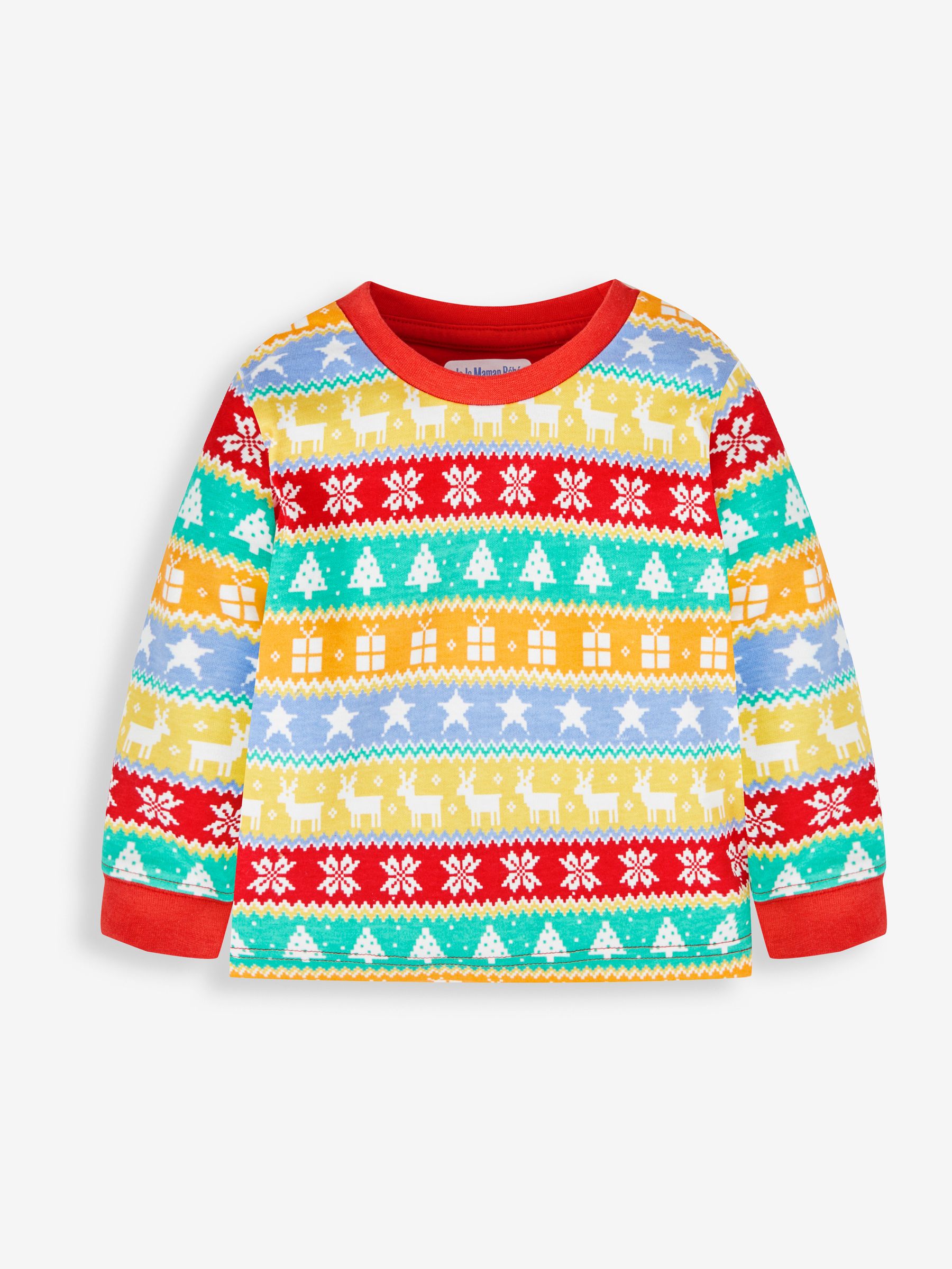 Red Kids' Christmas Jersey Pyjamas - Image 5 of 8