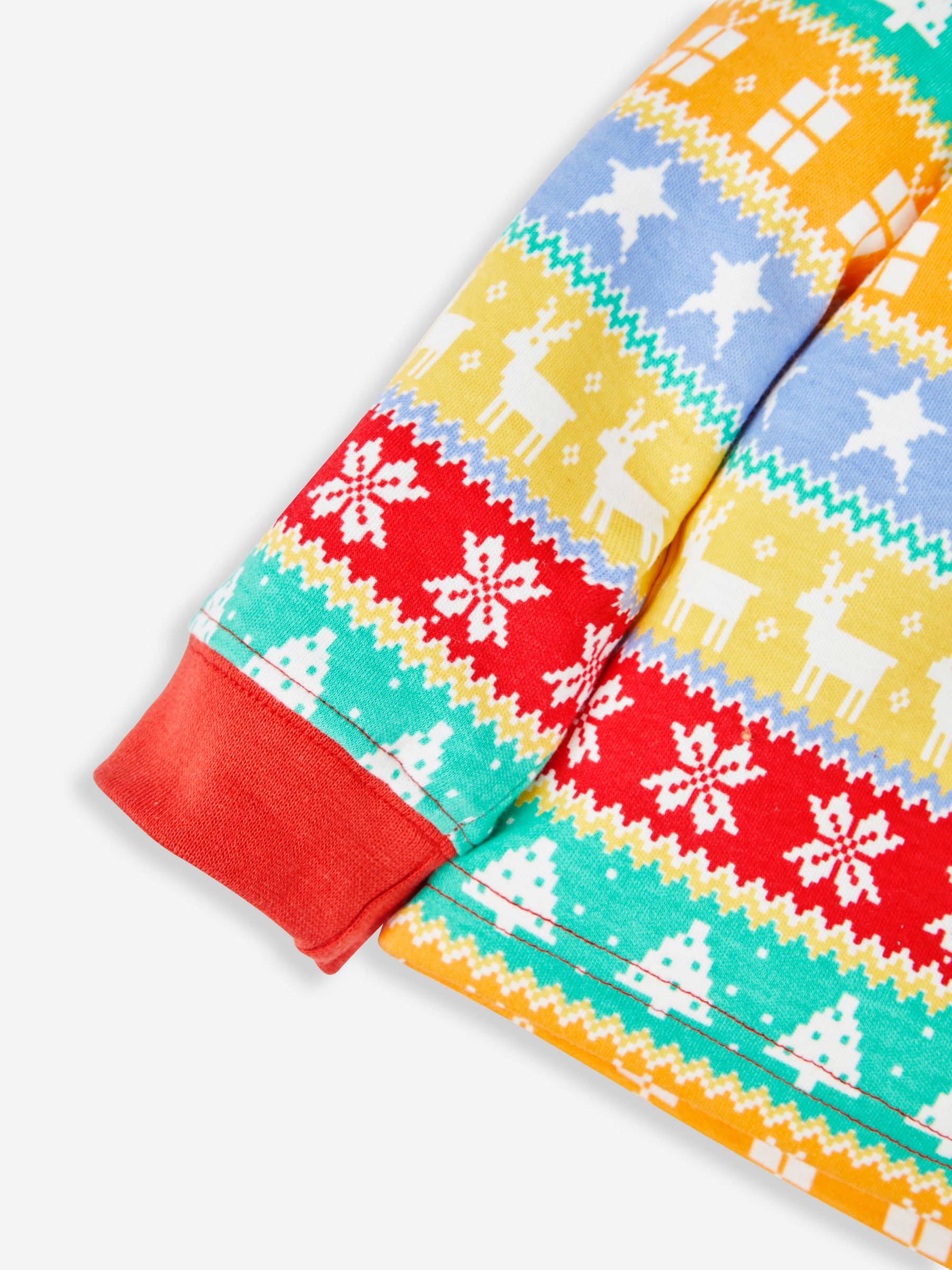 Red Kids' Christmas Jersey Pyjamas - Image 7 of 8
