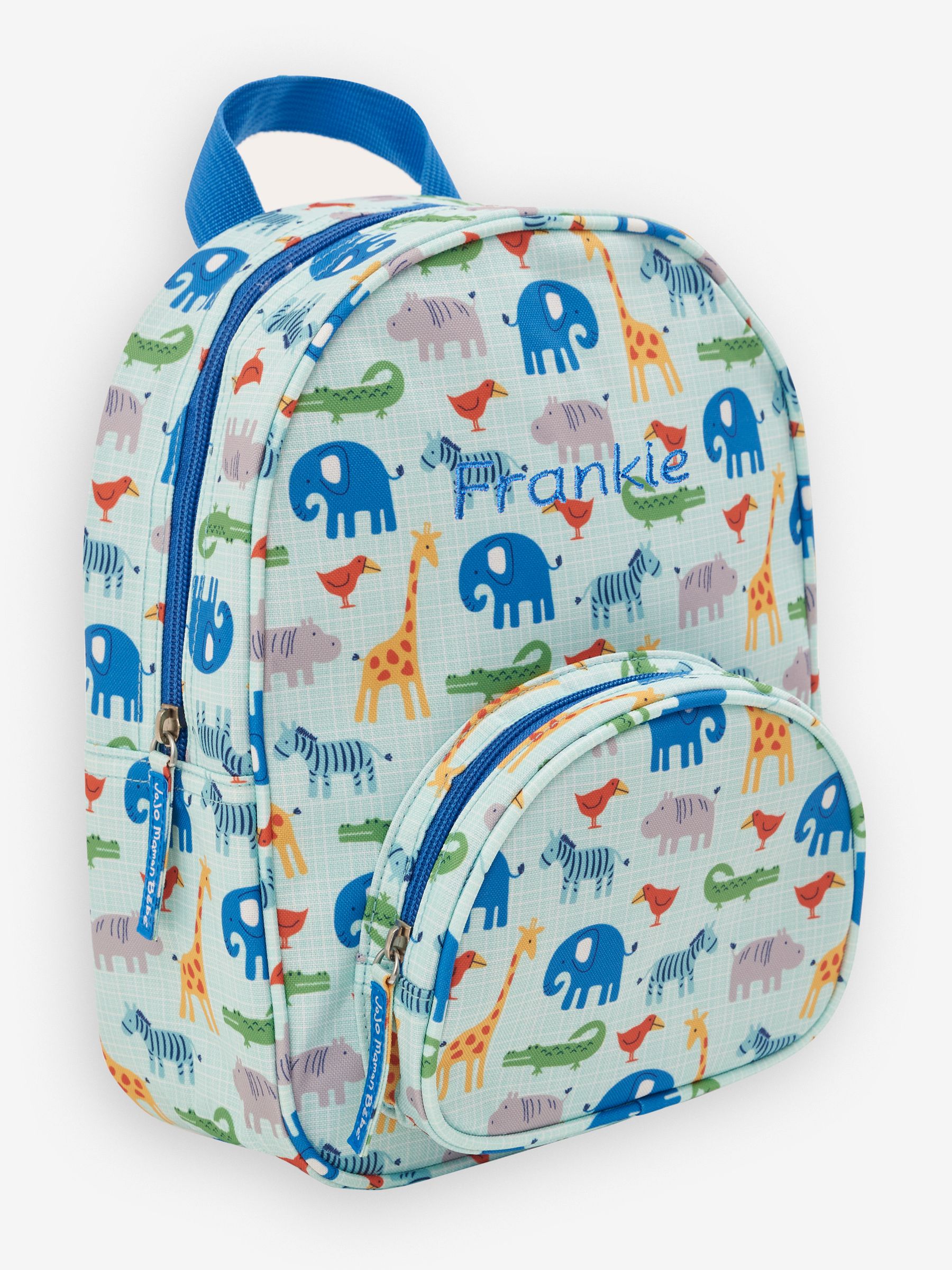 Blue Safari Personalised Safari Print Toddler Rucksack - Image 1 of 3
