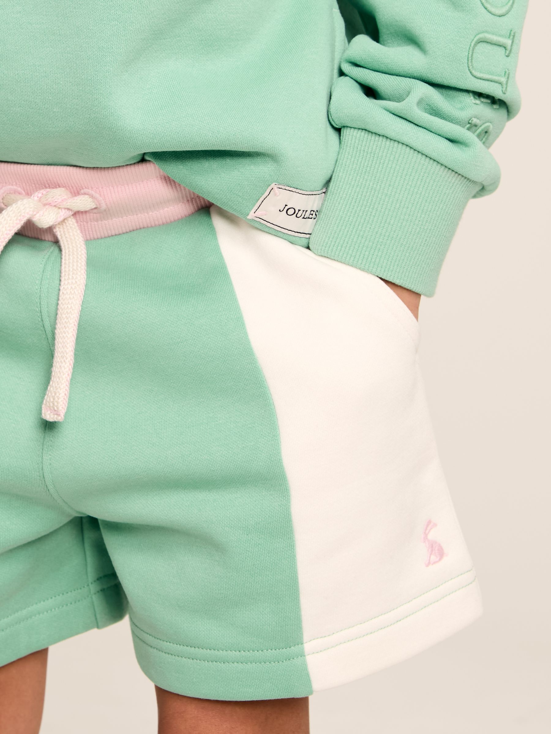 Pippa Green Colour Block Jersey Shorts - Image 4 of 8