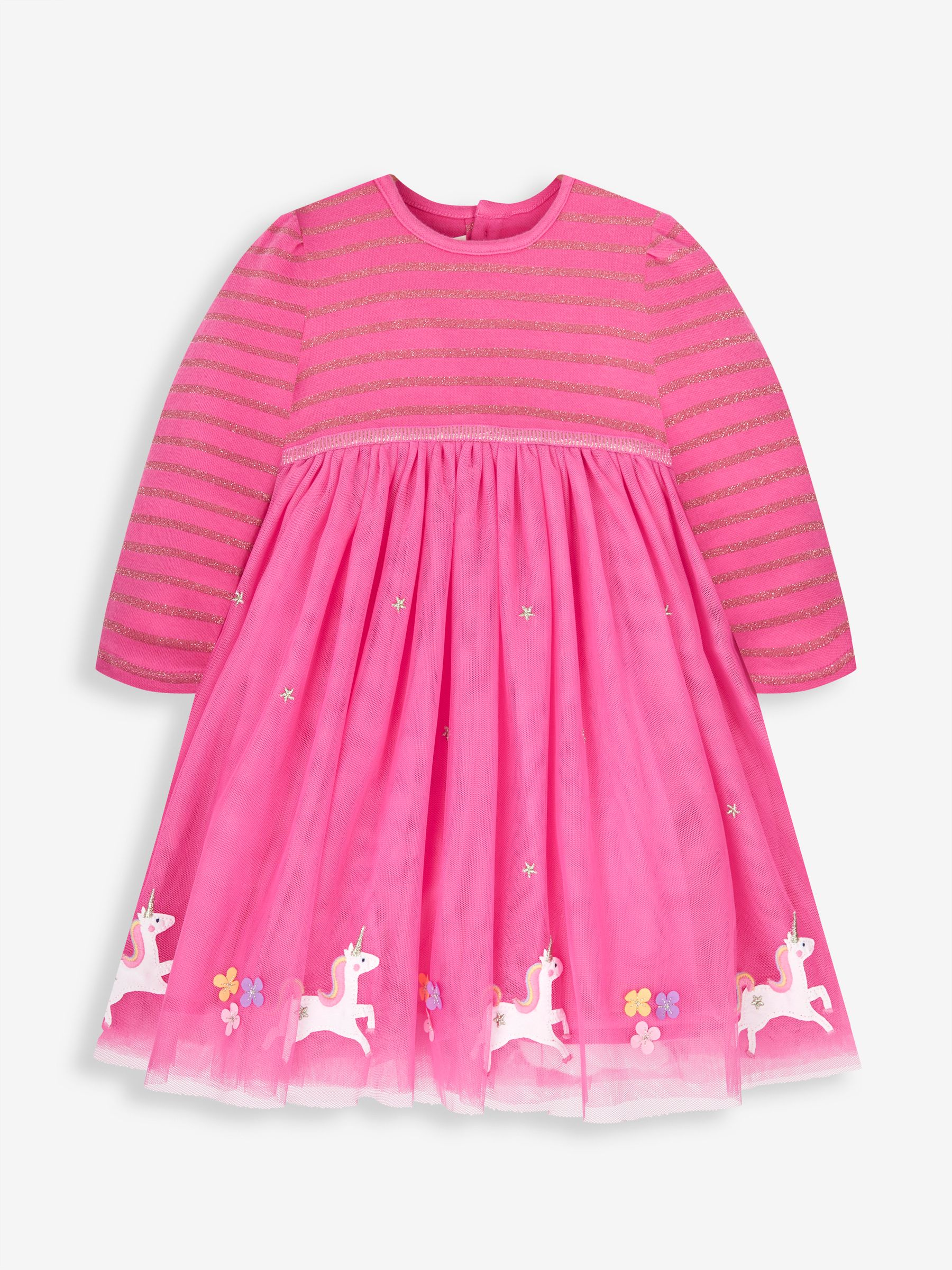 Fuchsia Pink Unicorn Party Dress - Image 1 of 7