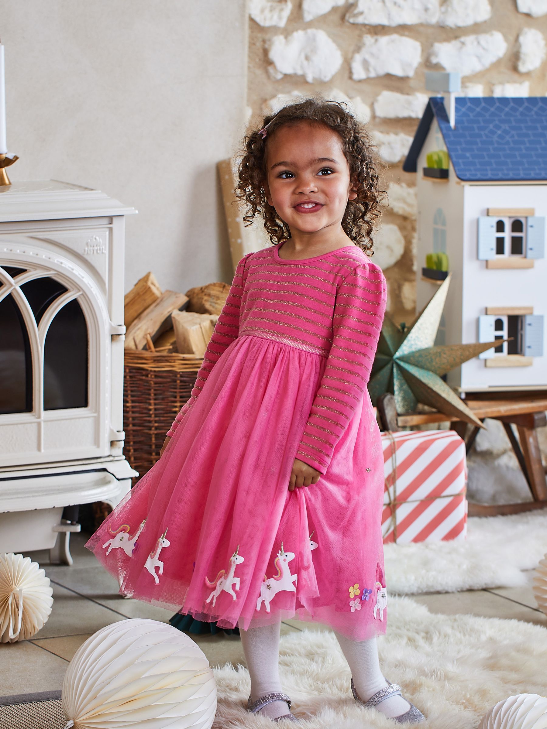 Fuchsia Pink Unicorn Party Dress - Image 7 of 7