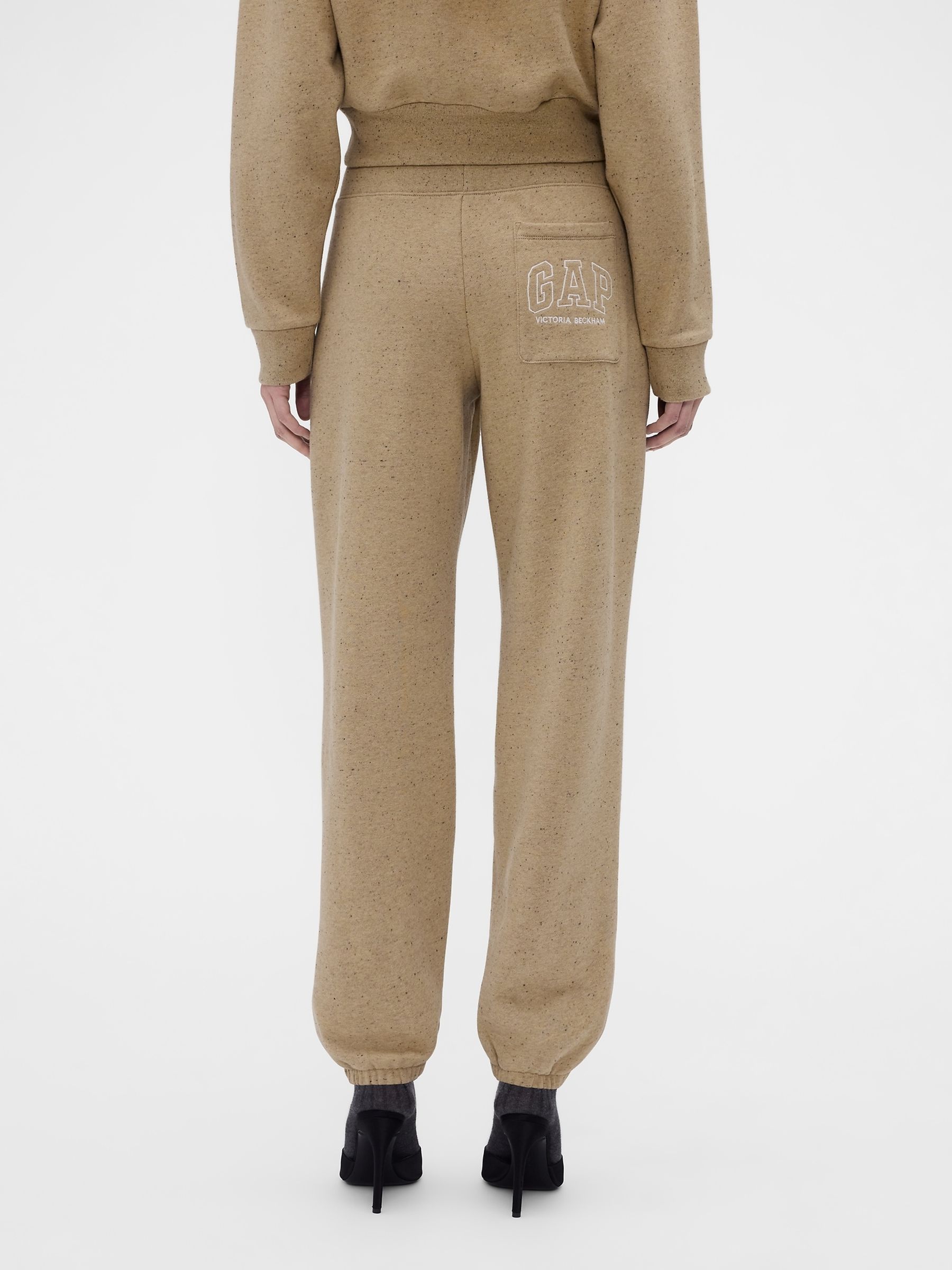 Gap x Victoria Beckham Sand Heavyweight Logo Joggers - Image 3 of 7