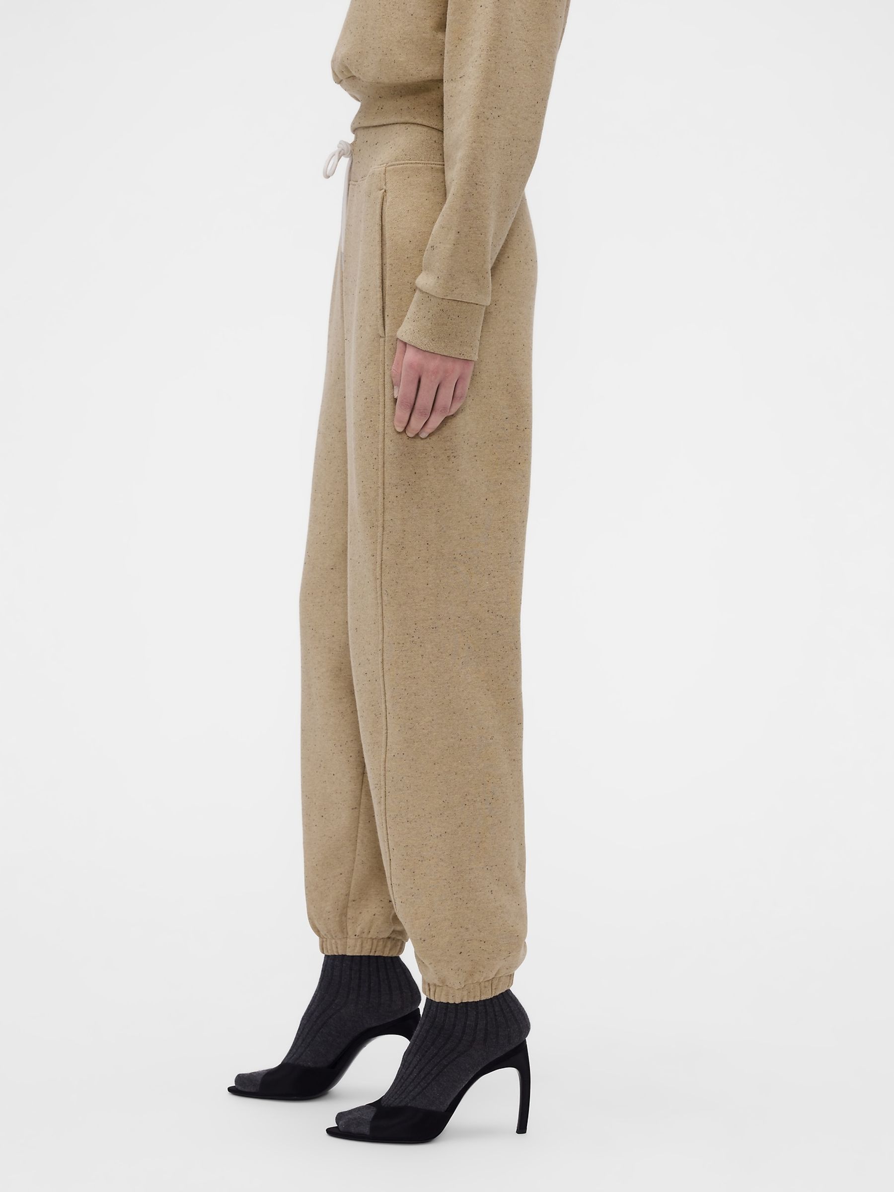 Gap x Victoria Beckham Sand Heavyweight Logo Joggers - Image 4 of 7