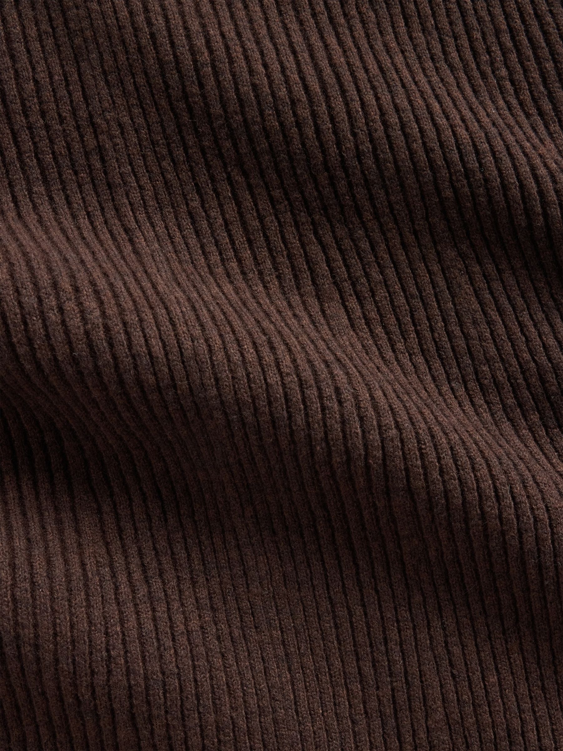 Brown CashSoft Rib Knitted Maxi Skirt - Image 4 of 4 Brown CashSoft Rib Knitted Maxi Skirt - Image 4 of 4