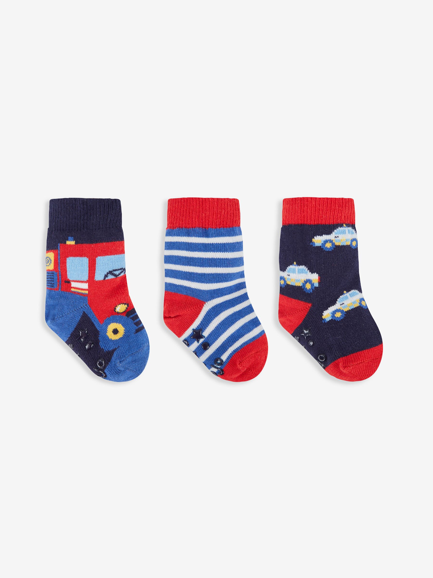 Cobalt 3-Pack Emergency Vehicles Socks - Image 1 of 4