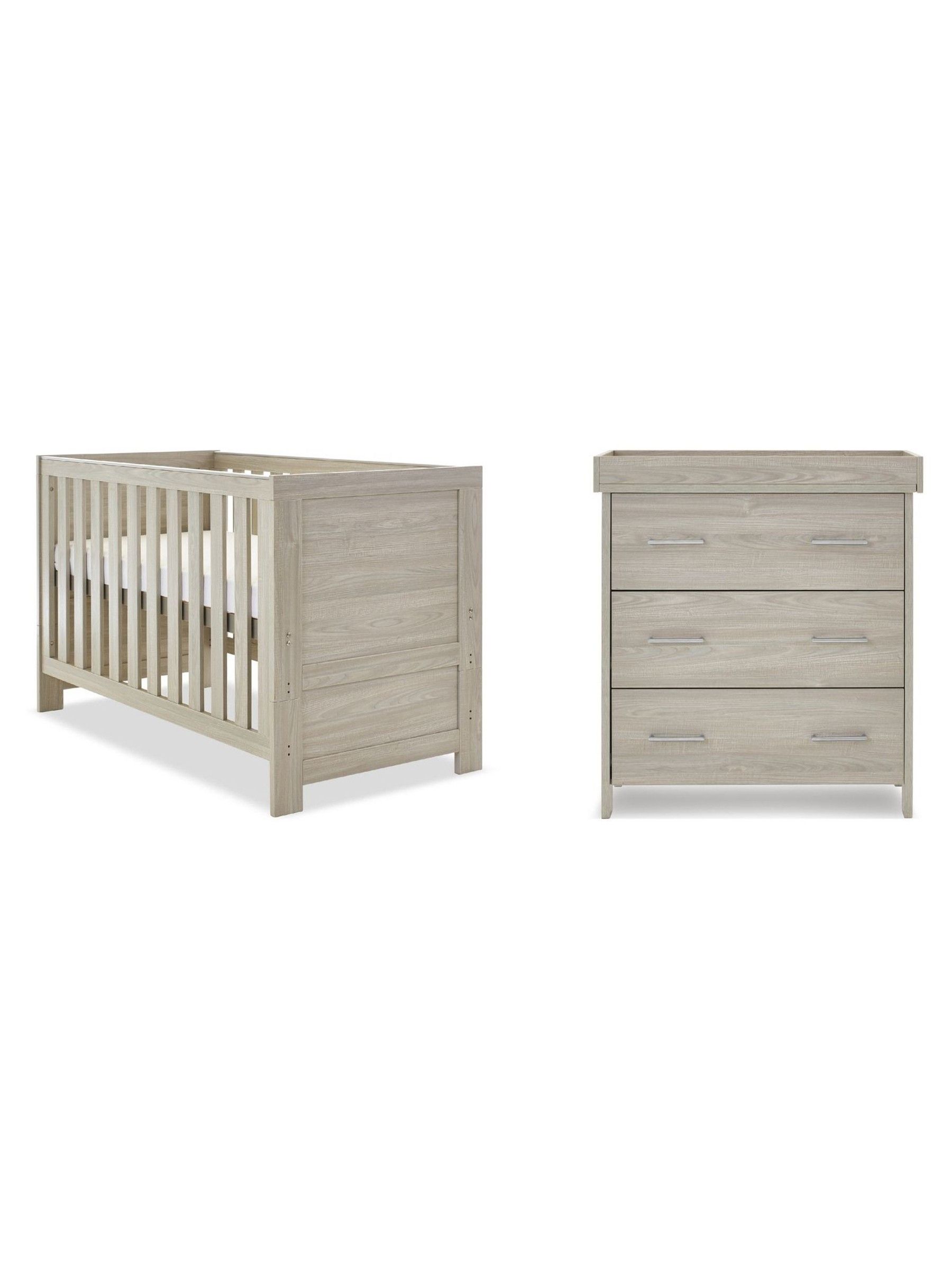 Obaby Grey Wash Nika Nursery Furniture Set 2 Piece - Image 2 of 6