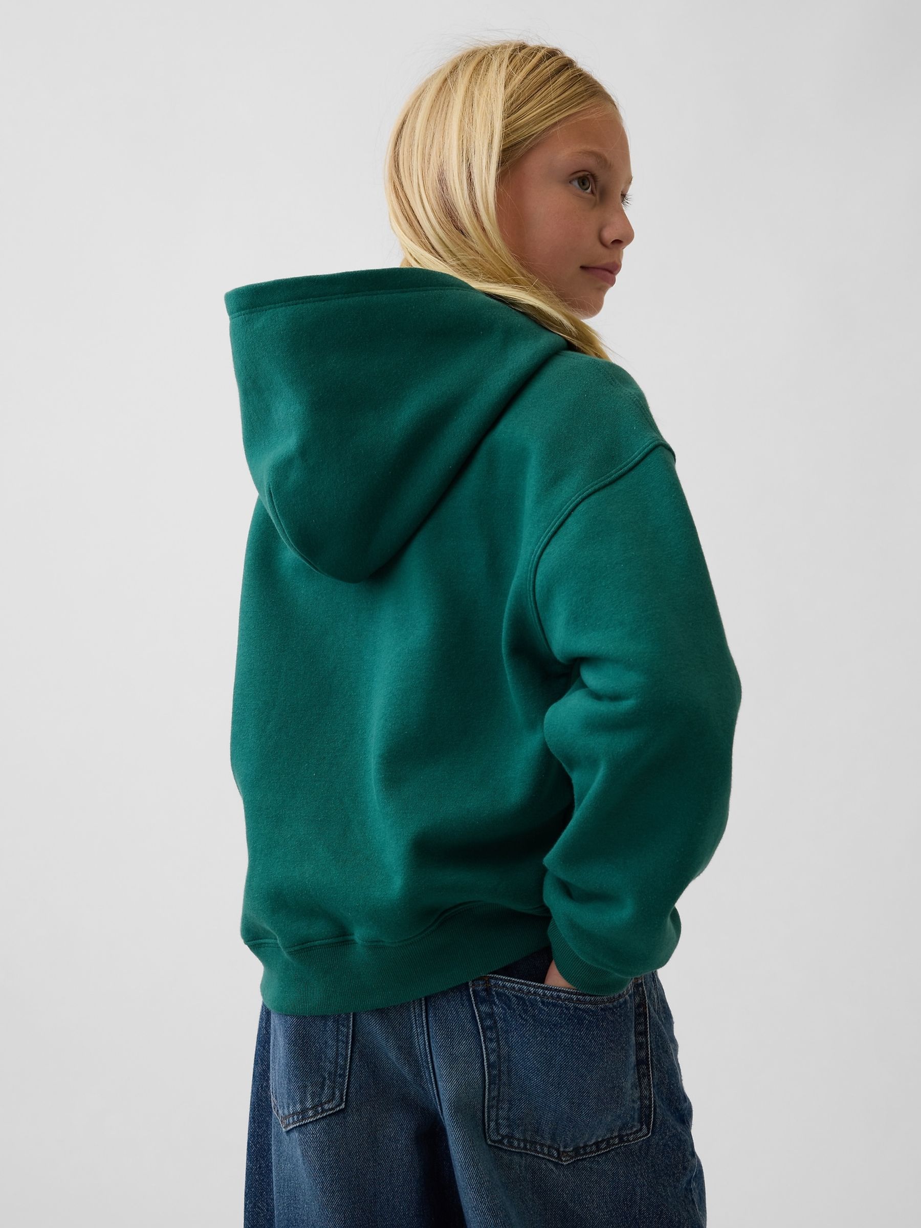 Green & Pink Vintage Soft Relaxed Hoodie - Image 2 of 5