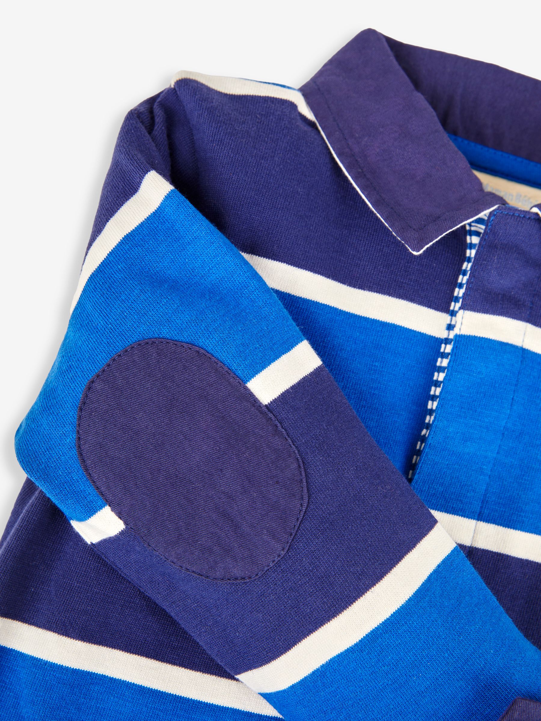 Blue Boys' Stripe Rugby Top - Image 3 of 3