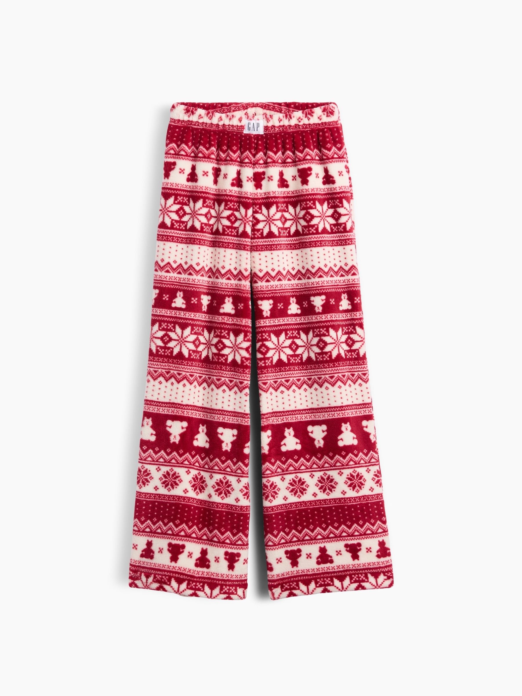 Red Fair Isle Cosy Pyjama Bottoms - Image 3 of 5