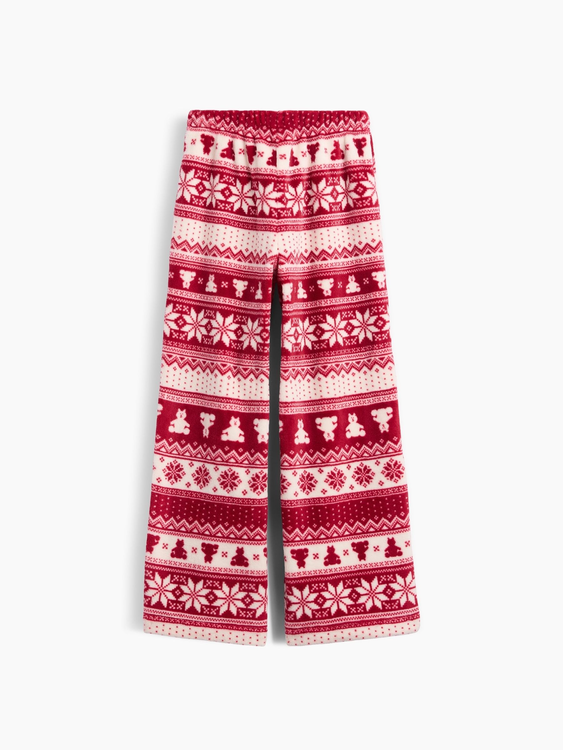 Red Fair Isle Cosy Pyjama Bottoms - Image 4 of 5