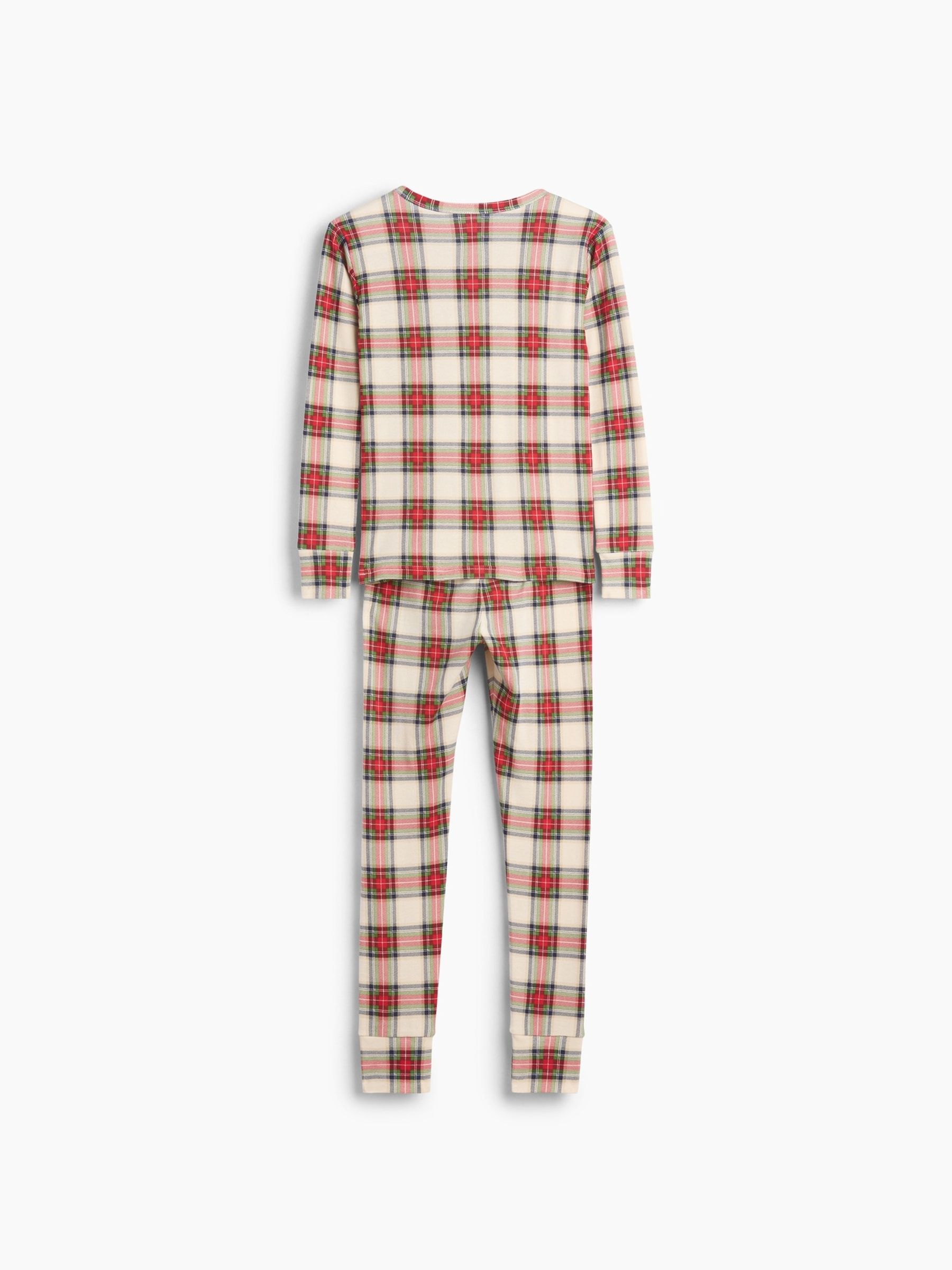 Red & Cream Check Christmas Pyjamas Set - Image 4 of 4