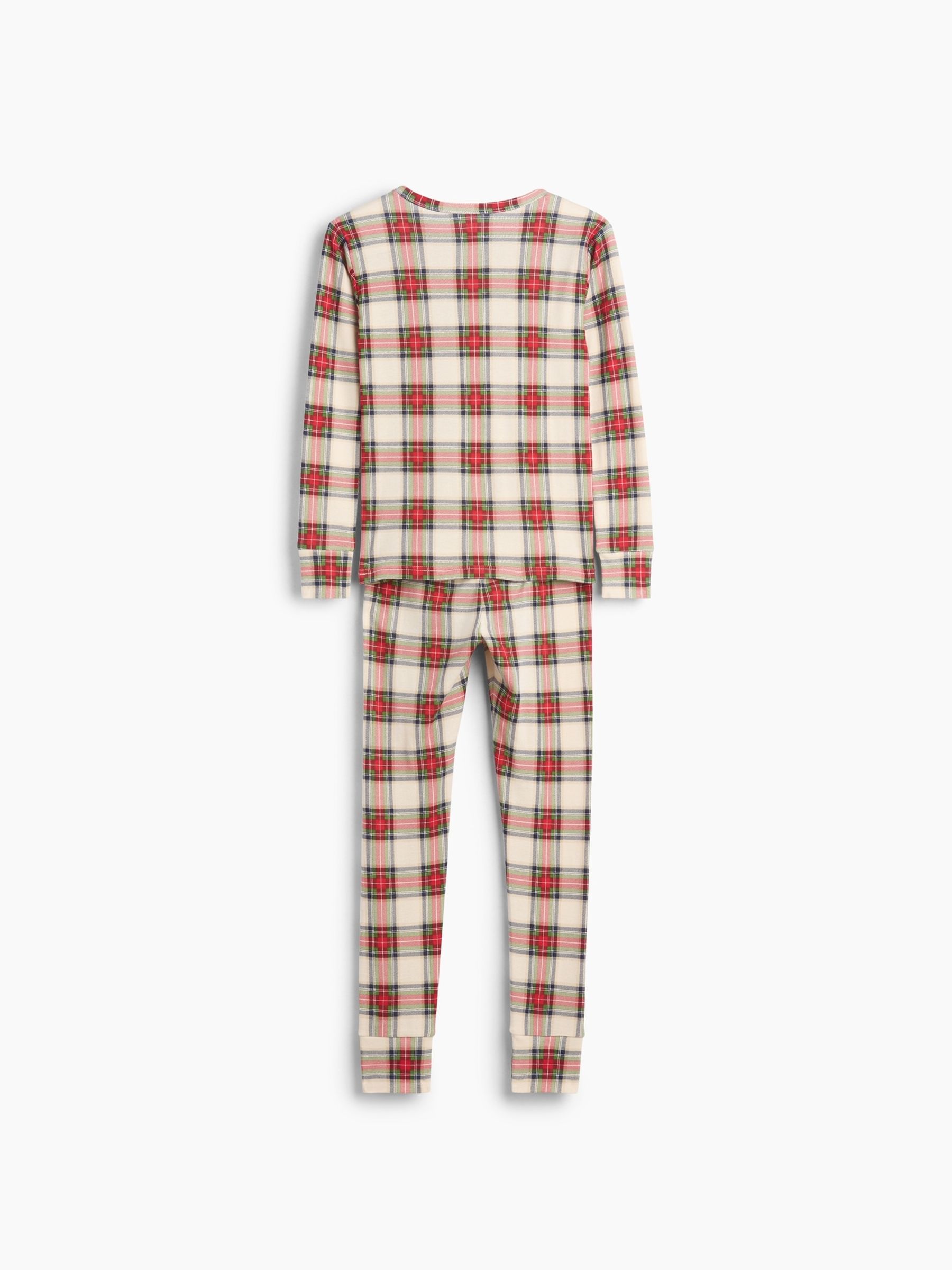 Red & Cream Check Brushed Cotton Check Pyjamas Set - Image 5 of 5