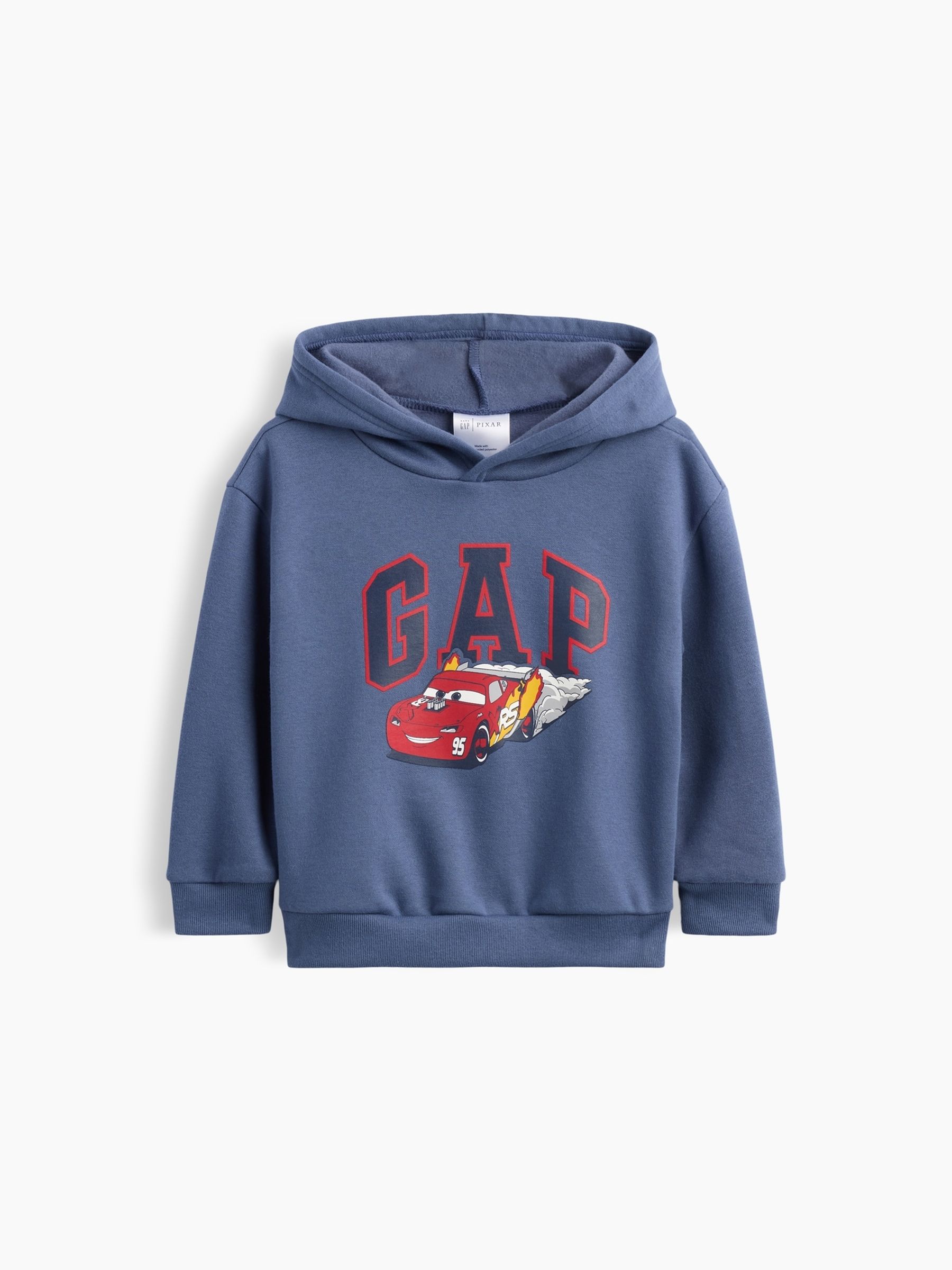 Blue Lightning McQueen Disney Cars Relaxed Logo Hoodie - Image 1 of 3