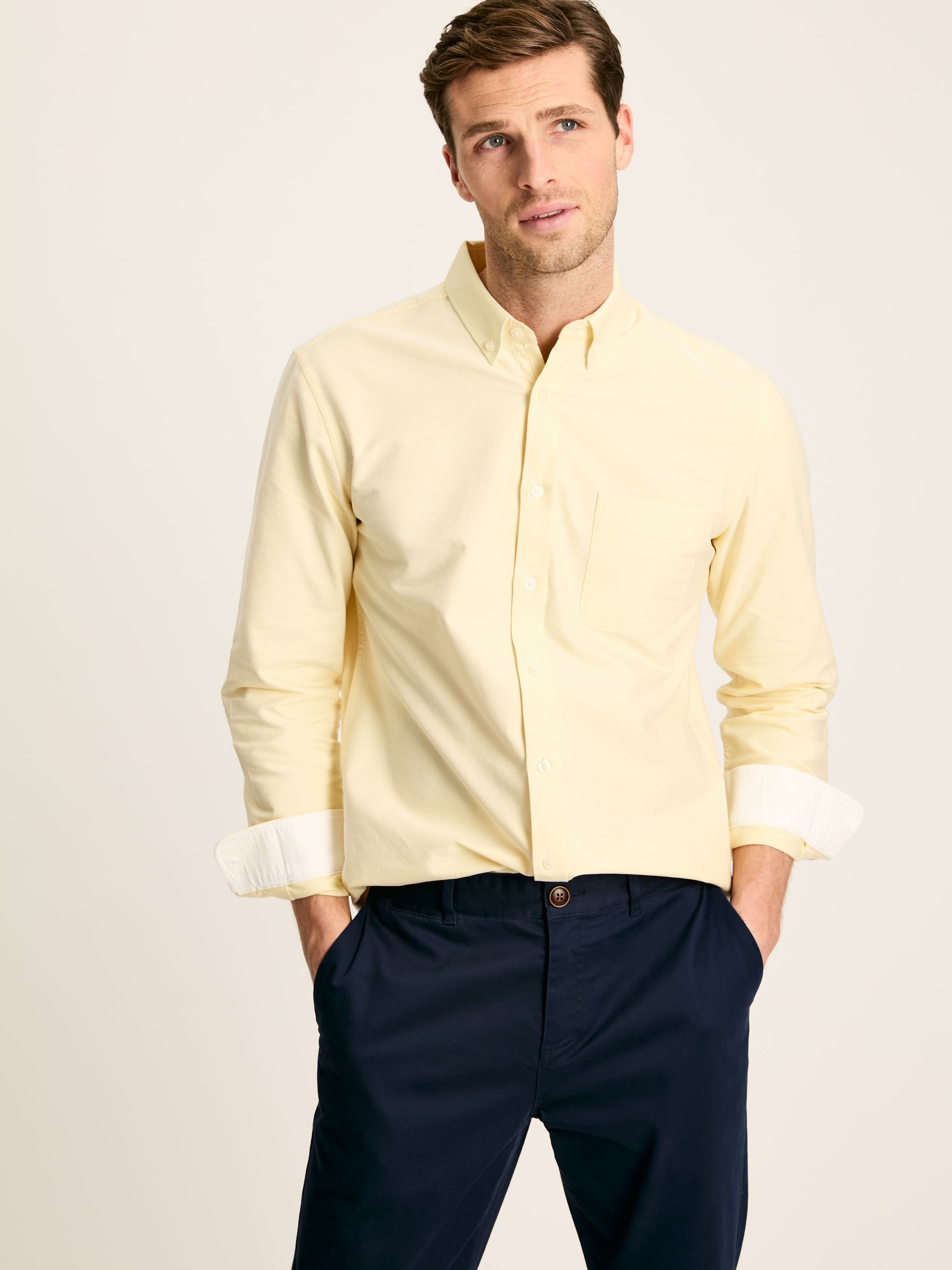 Oxford Yellow Long Sleeve Classic Fit Shirt - Image 1 of 7