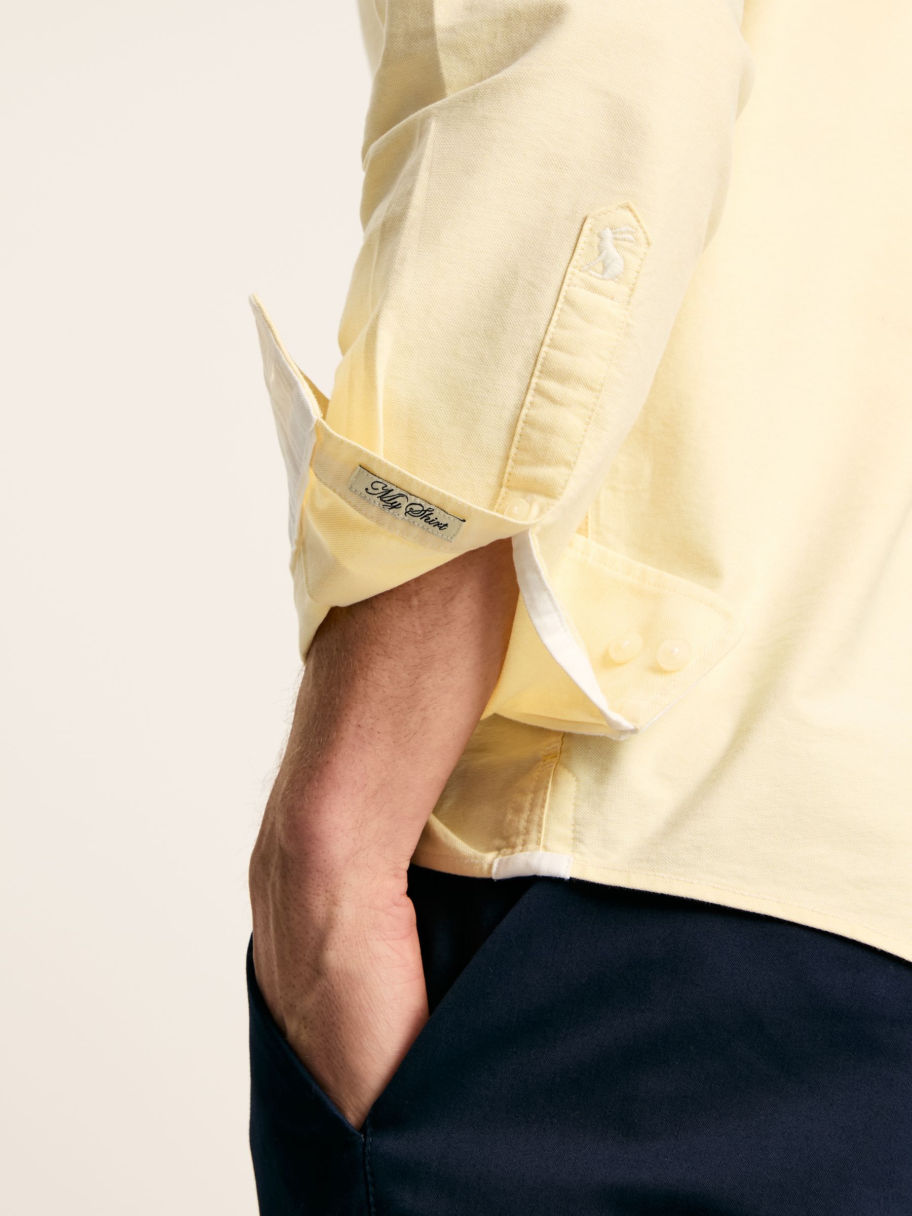 Oxford Yellow Long Sleeve Classic Fit Shirt - Image 2 of 7
