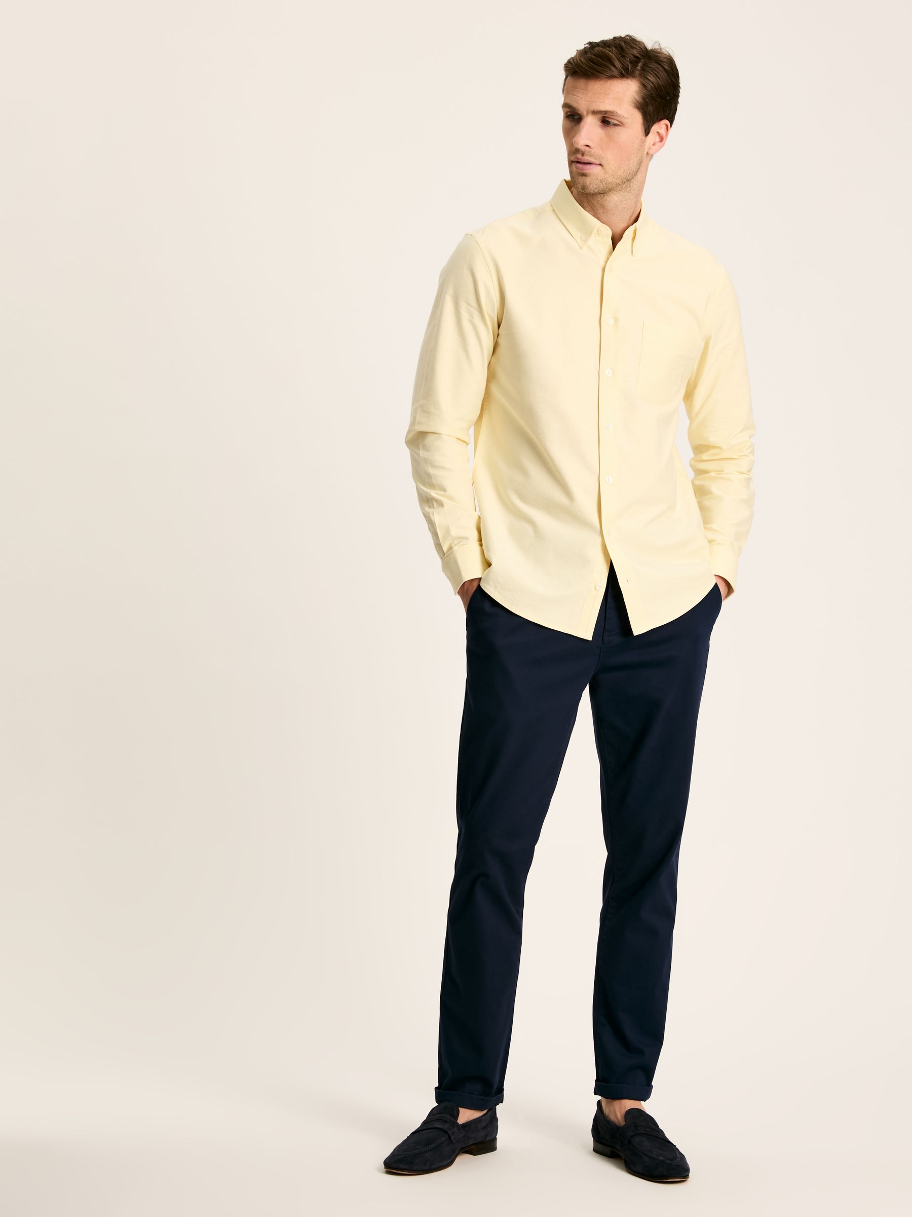 Oxford Yellow Long Sleeve Classic Fit Shirt - Image 4 of 7
