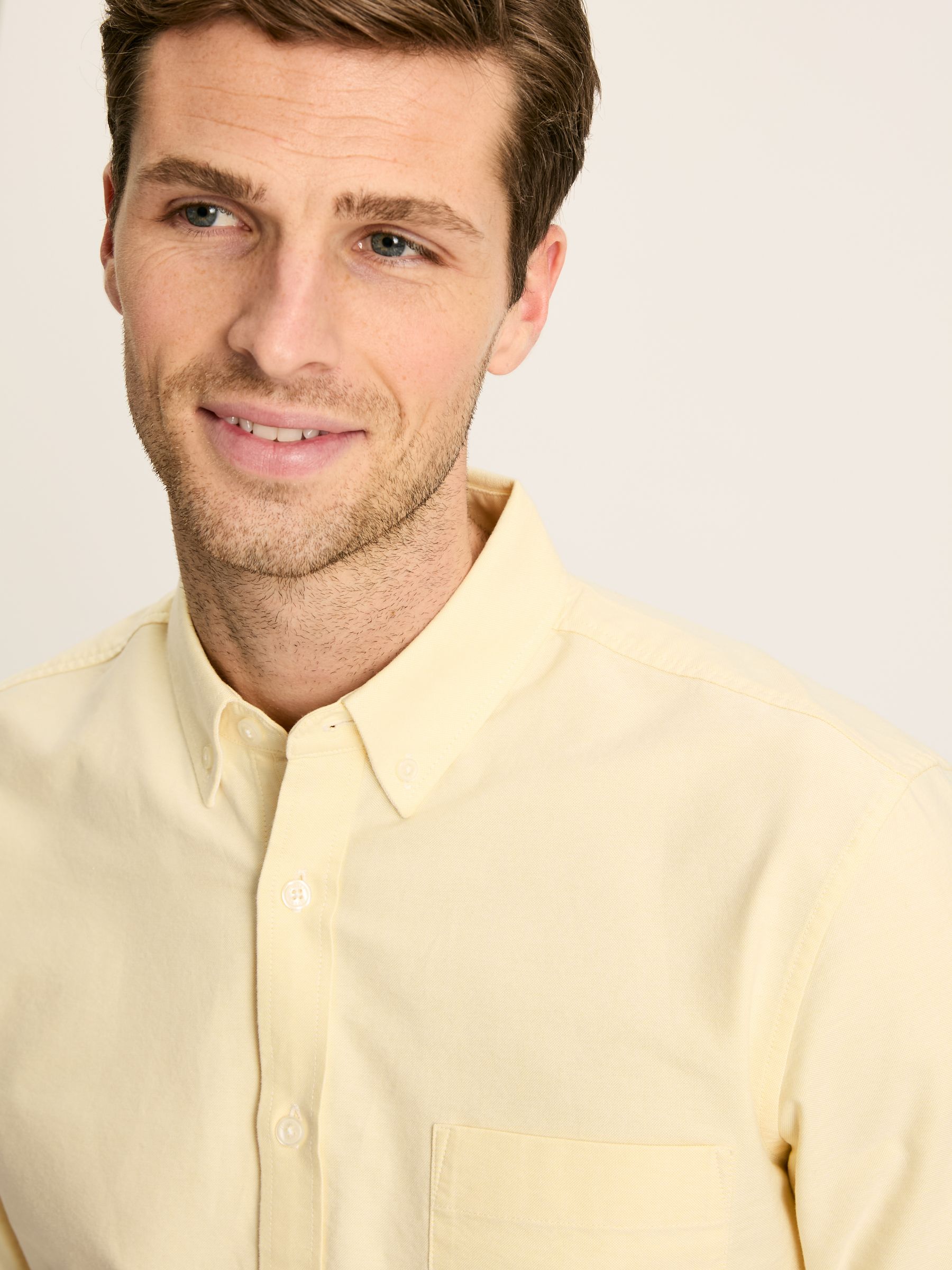 Oxford Yellow Long Sleeve Classic Fit Shirt - Image 5 of 7