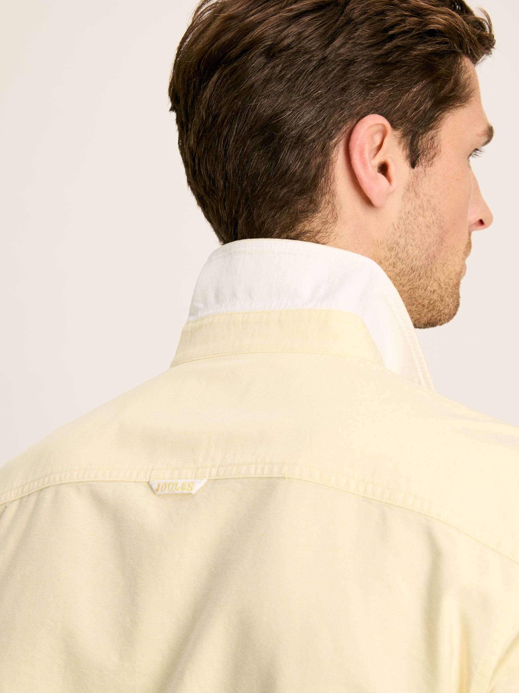 Oxford Yellow Long Sleeve Classic Fit Shirt - Image 6 of 7
