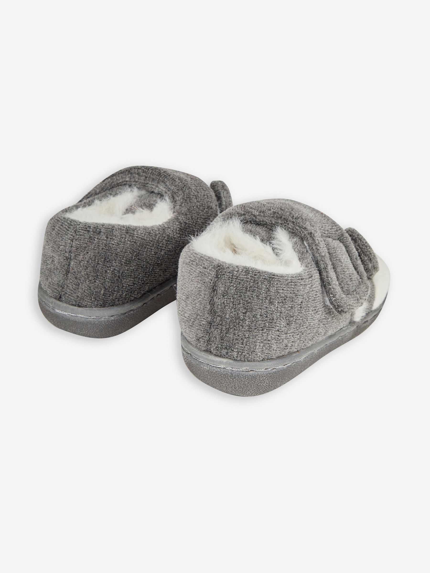 Grey Girls' Panda Easy On Slippers - Image 3 of 4