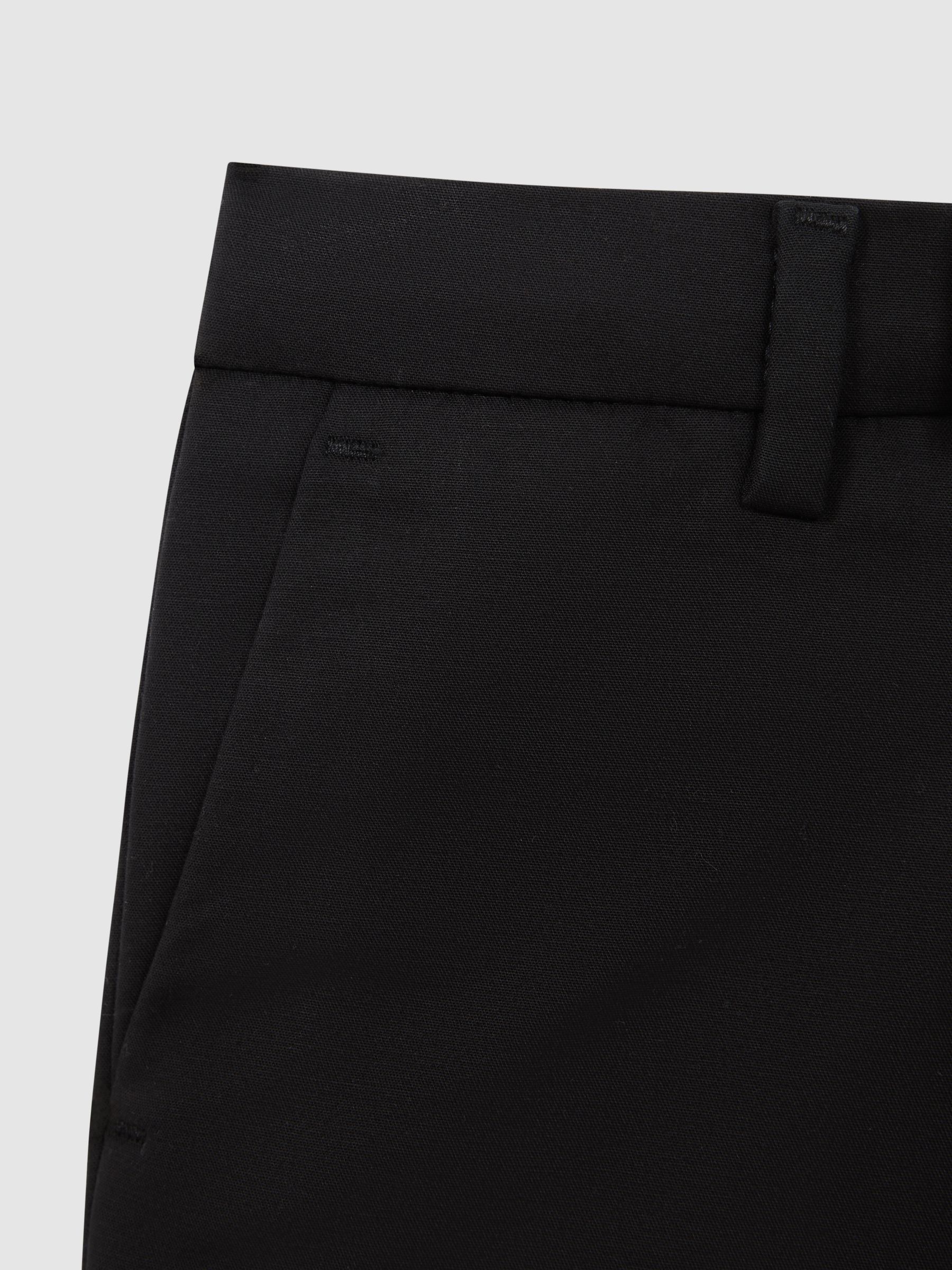 Junior Slim Fit Tapered Chinos in Black - Image 6 of 6