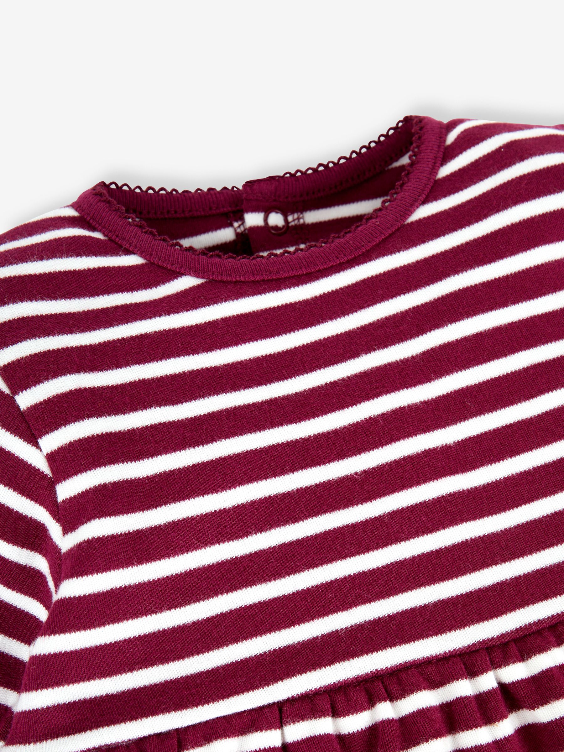 Berry Pink Mouse Girls' Stripe Appliqué Dress - Image 3 of 3