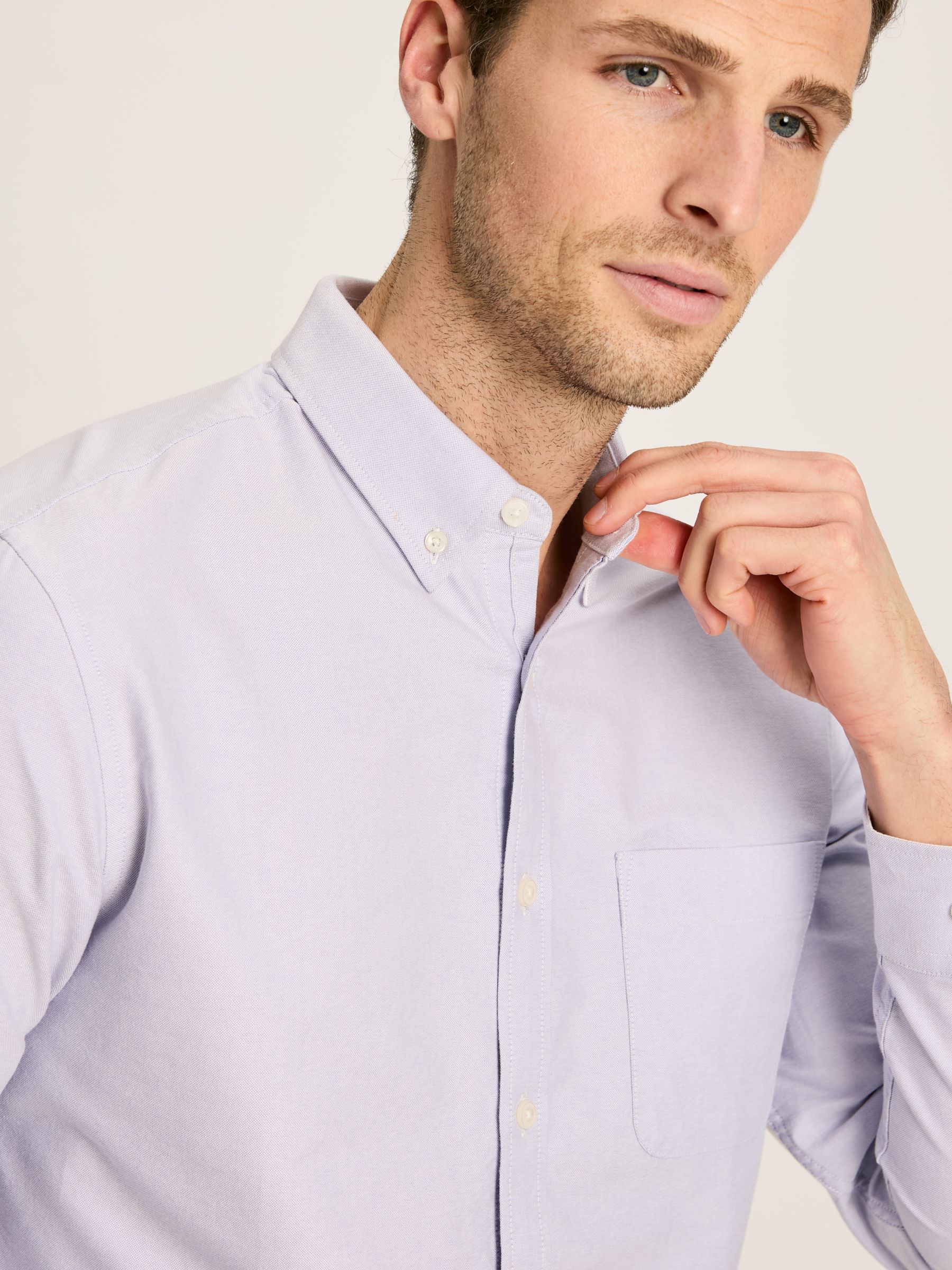 Oxford Purple Classic Fit Shirt - Image 5 of 7