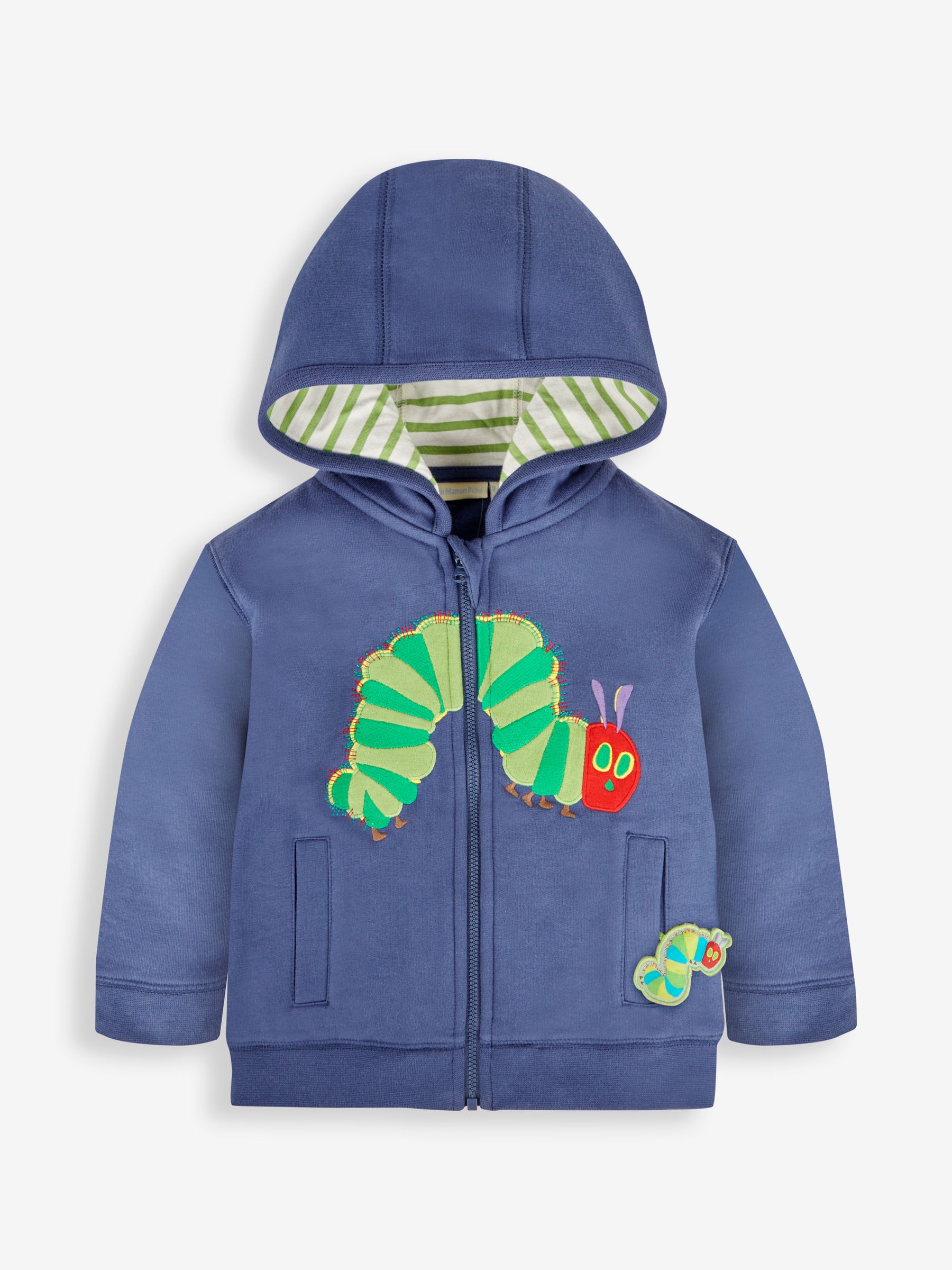Indigo The Very Hungry Caterpillar Appliqué Hoodie & Joggers With Pet In Pocket - Image 2 of 7
