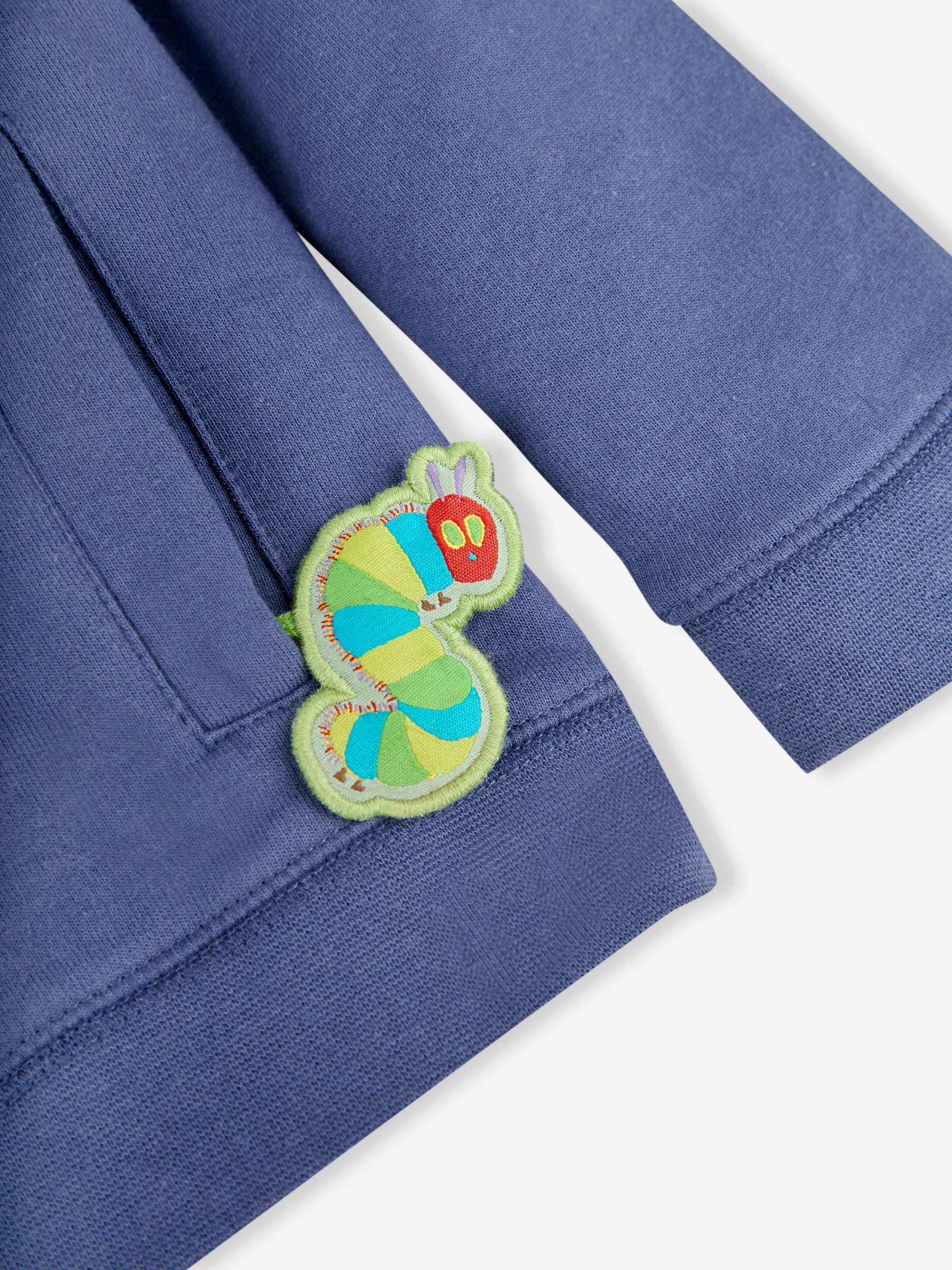 Indigo The Very Hungry Caterpillar Appliqué Hoodie & Joggers With Pet In Pocket - Image 3 of 7