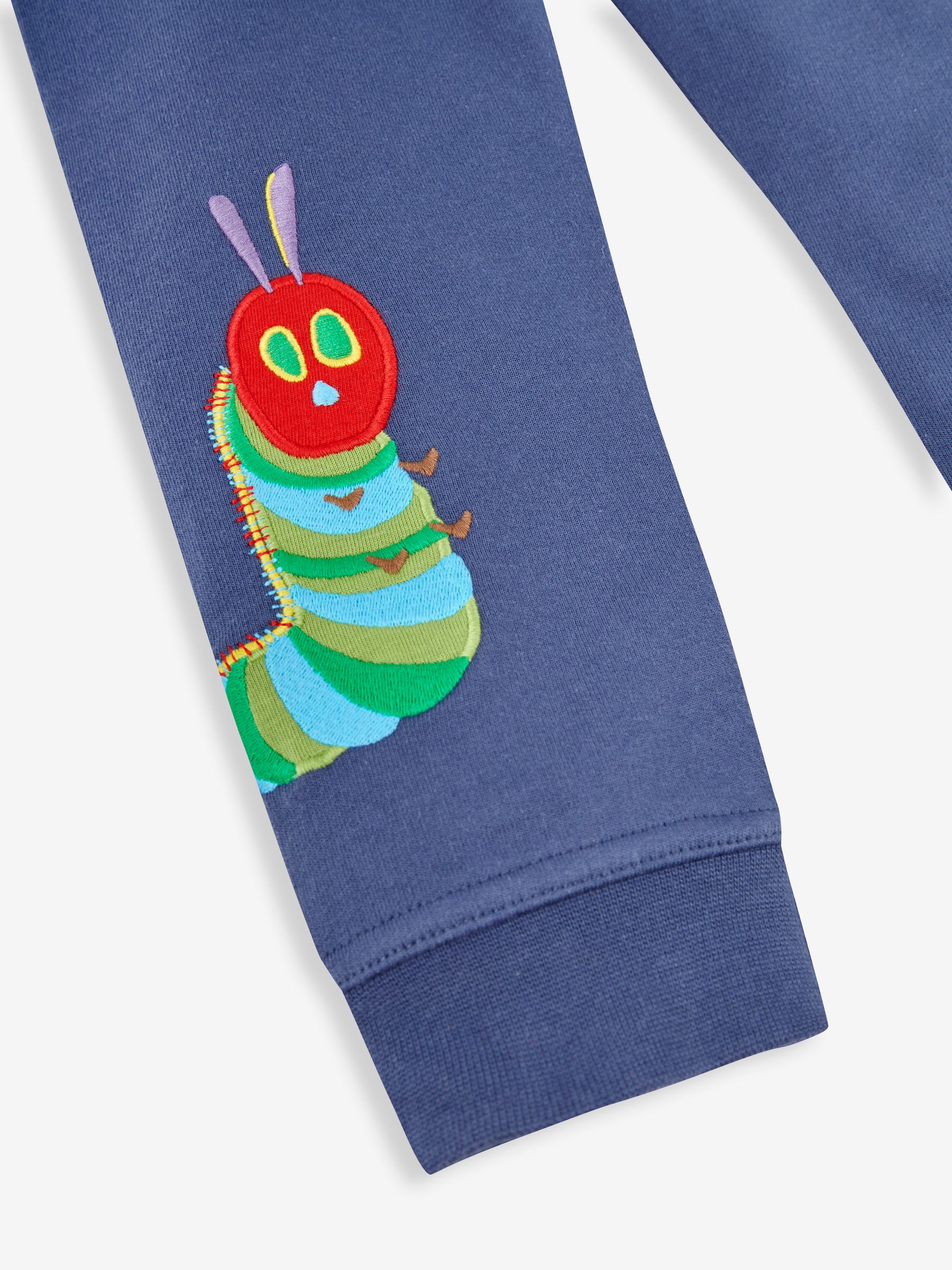 Indigo The Very Hungry Caterpillar Appliqué Hoodie & Joggers With Pet In Pocket - Image 7 of 7