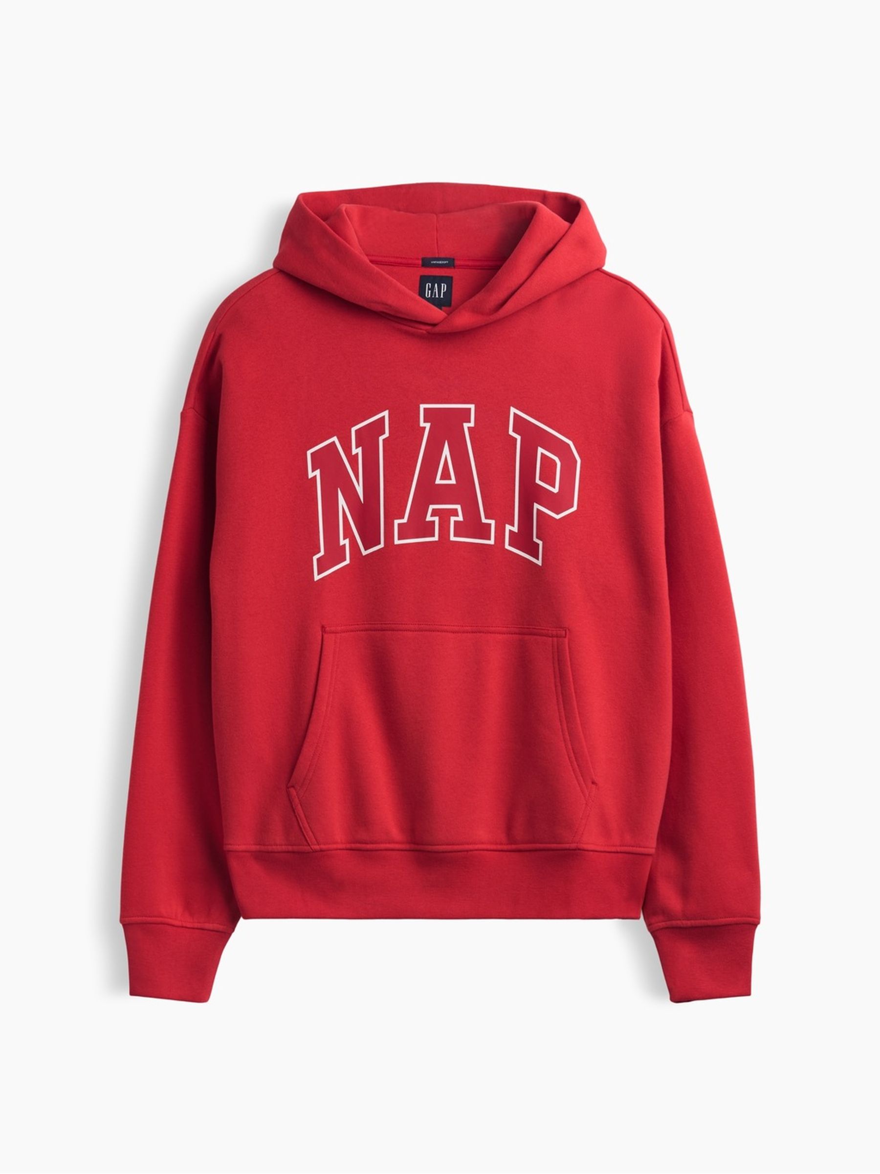 Red Vintage Soft NAP Logo Hoodie - Image 5 of 5