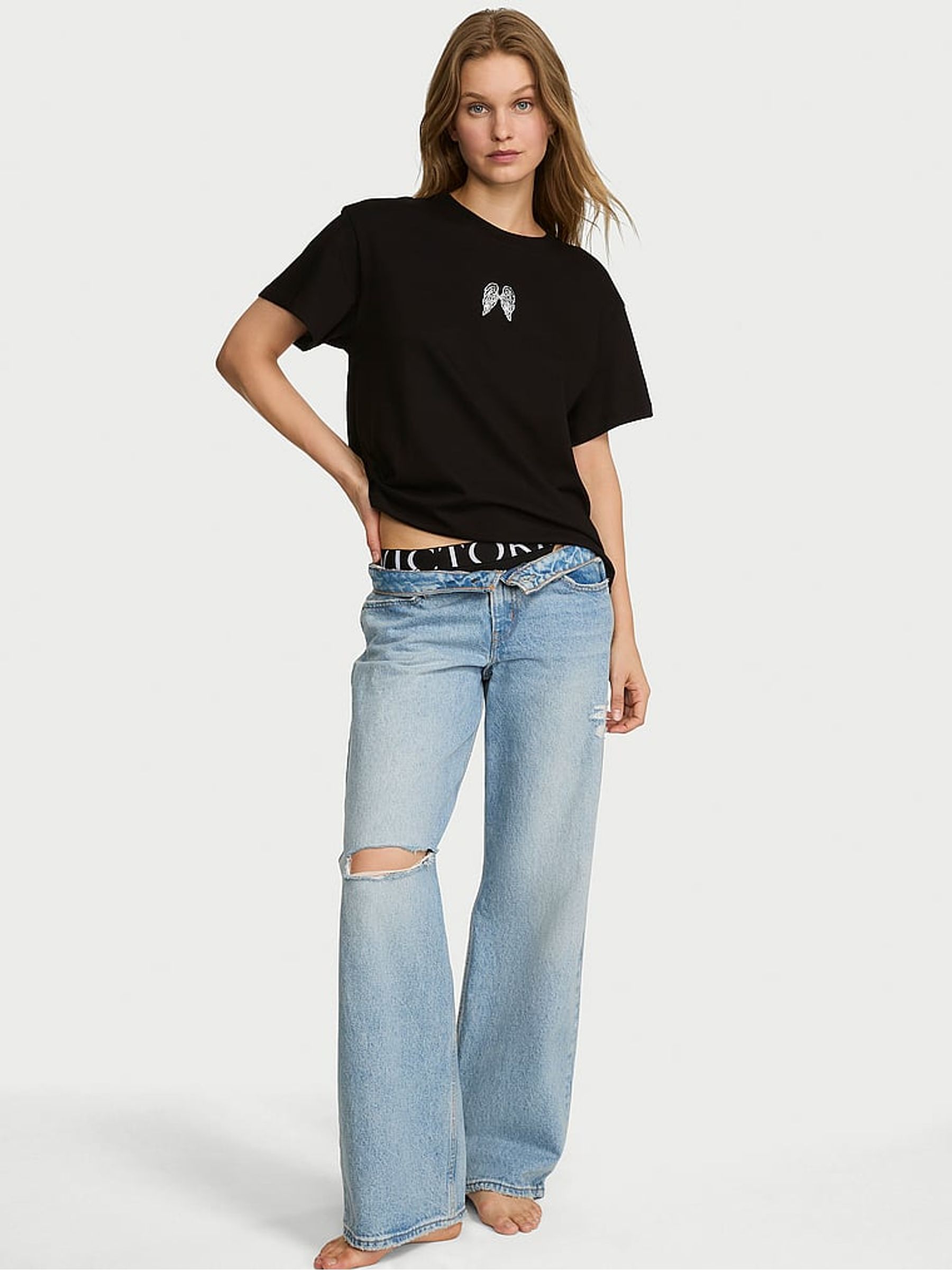 Black Graphic Fashion Show Oversized T-Shirt - Image 2 of 3