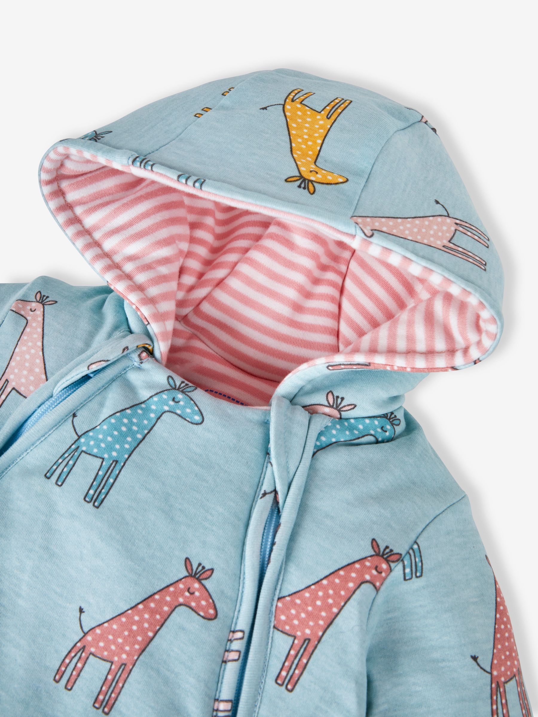 Duck Egg Giraffe Print Pramsuit - Image 5 of 5