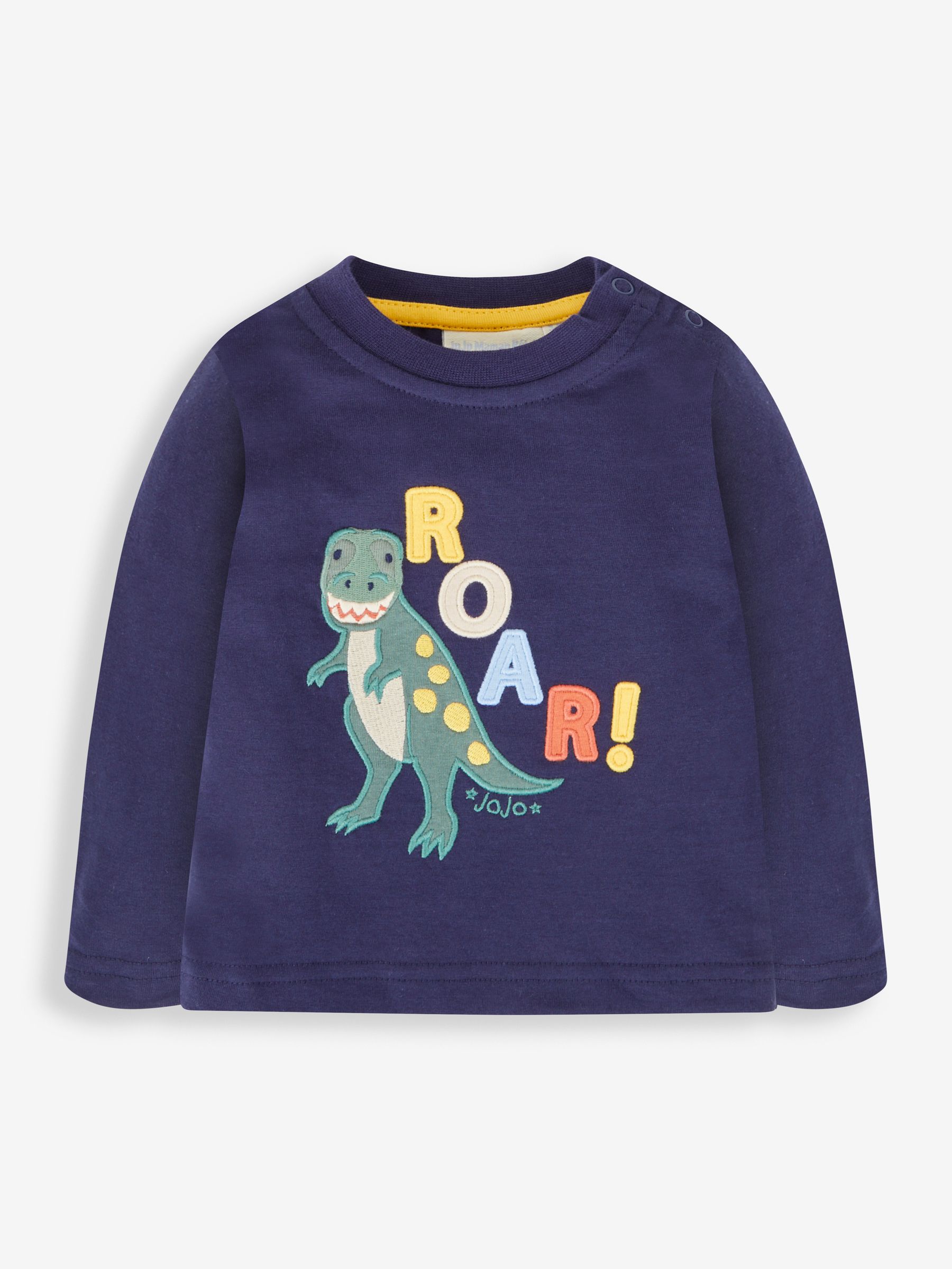 Navy 2-Pack Appliqué & Stripe Baby Tops - Image 2 of 5