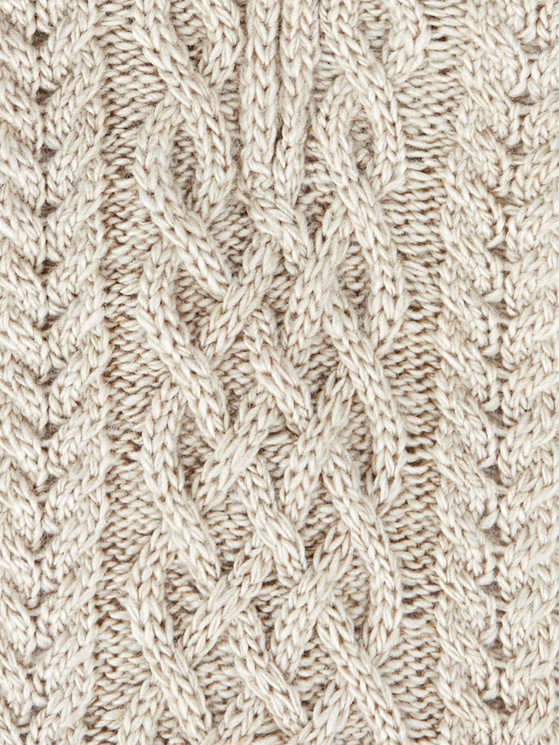 Ecru Cable Half Zip Jumper - Image 3 of 4