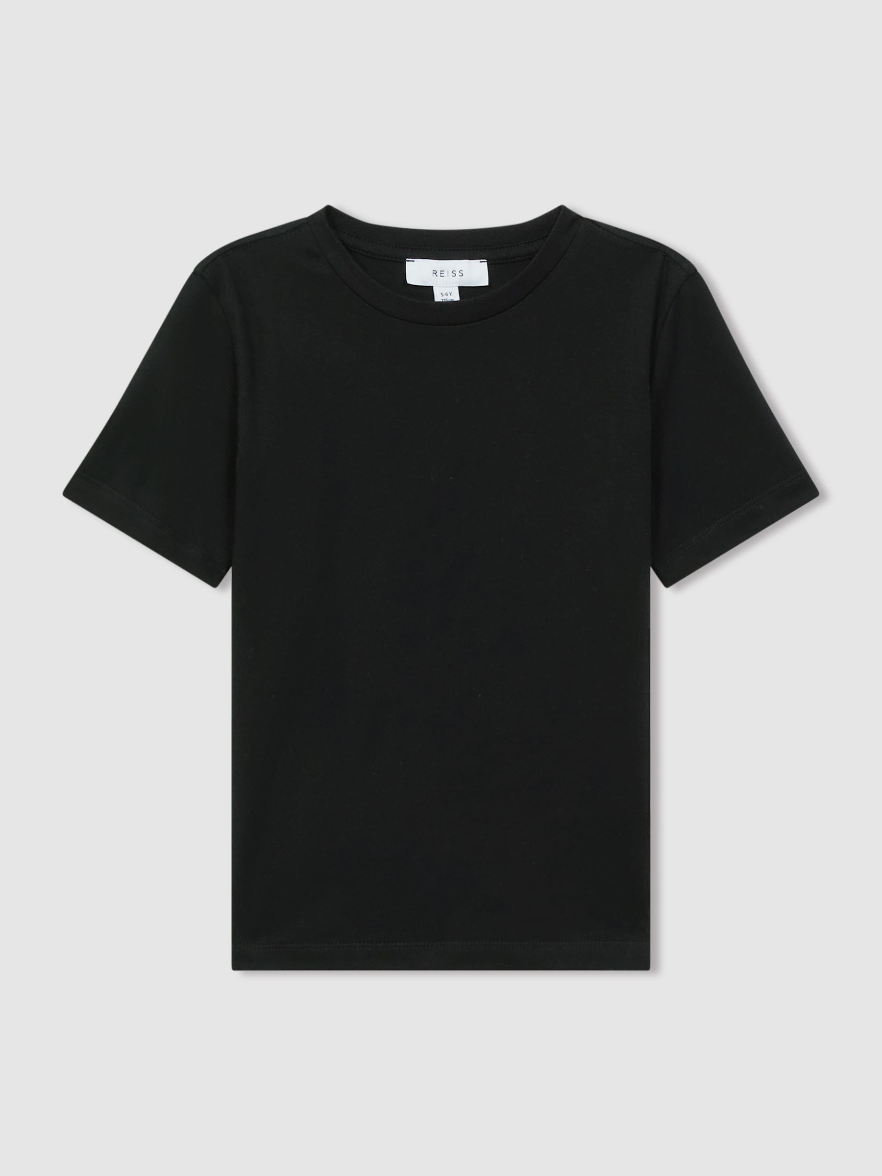 9-13 yrs Crew Neck T-Shirt in Black - Image 2 of 4