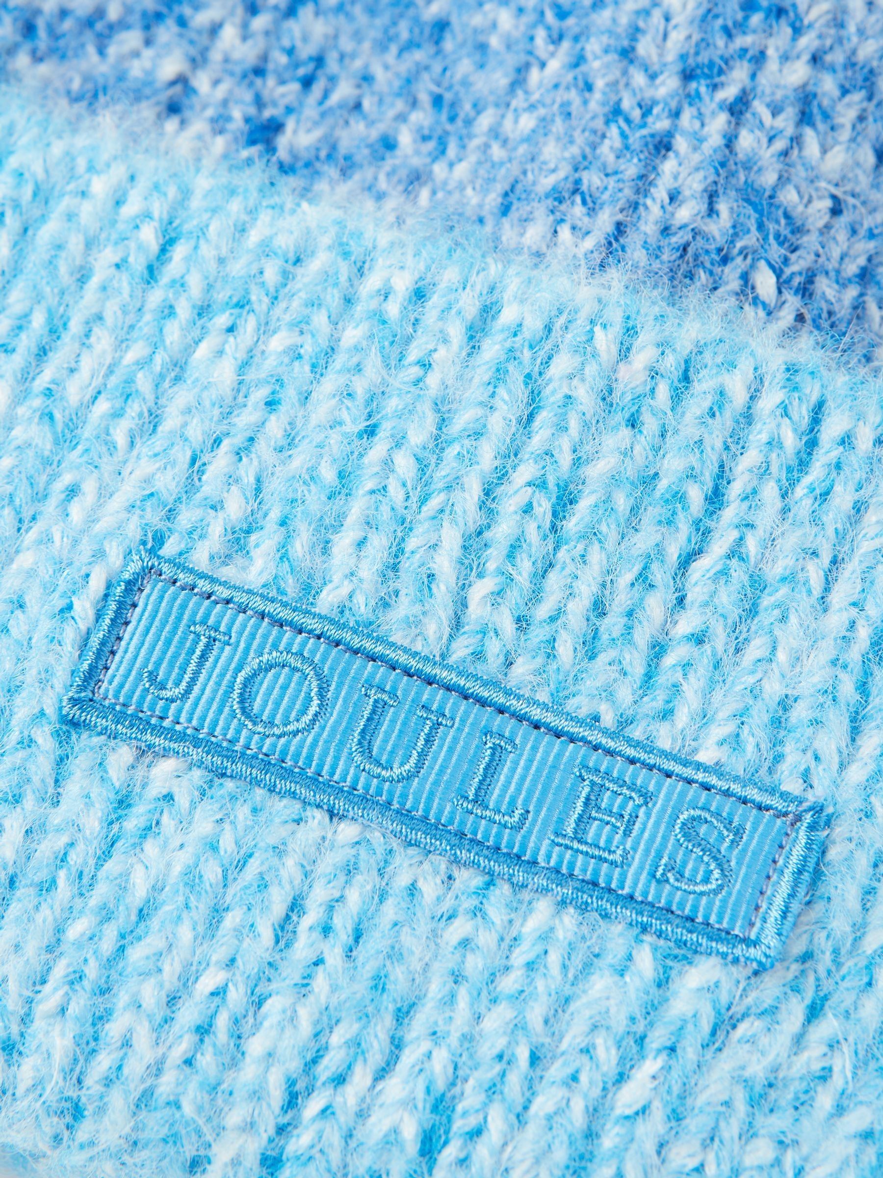 Kids' Wanderer Blue Knitted Beanie Hat - Image 3 of 3