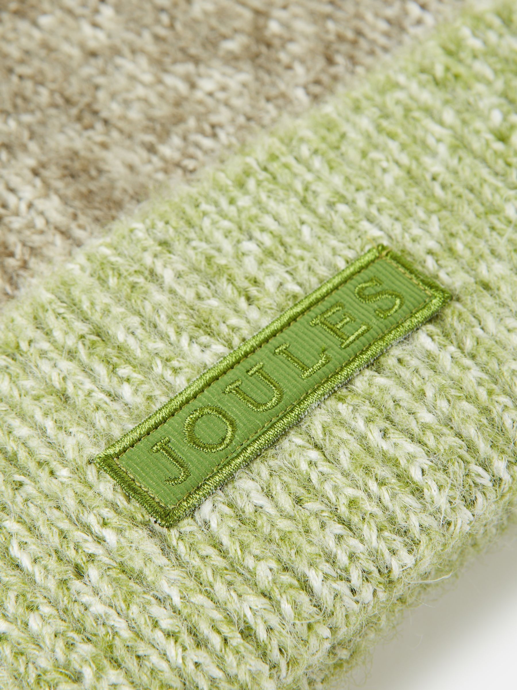 Kids' Wanderer Green Knitted Beanie Hat - Image 3 of 5