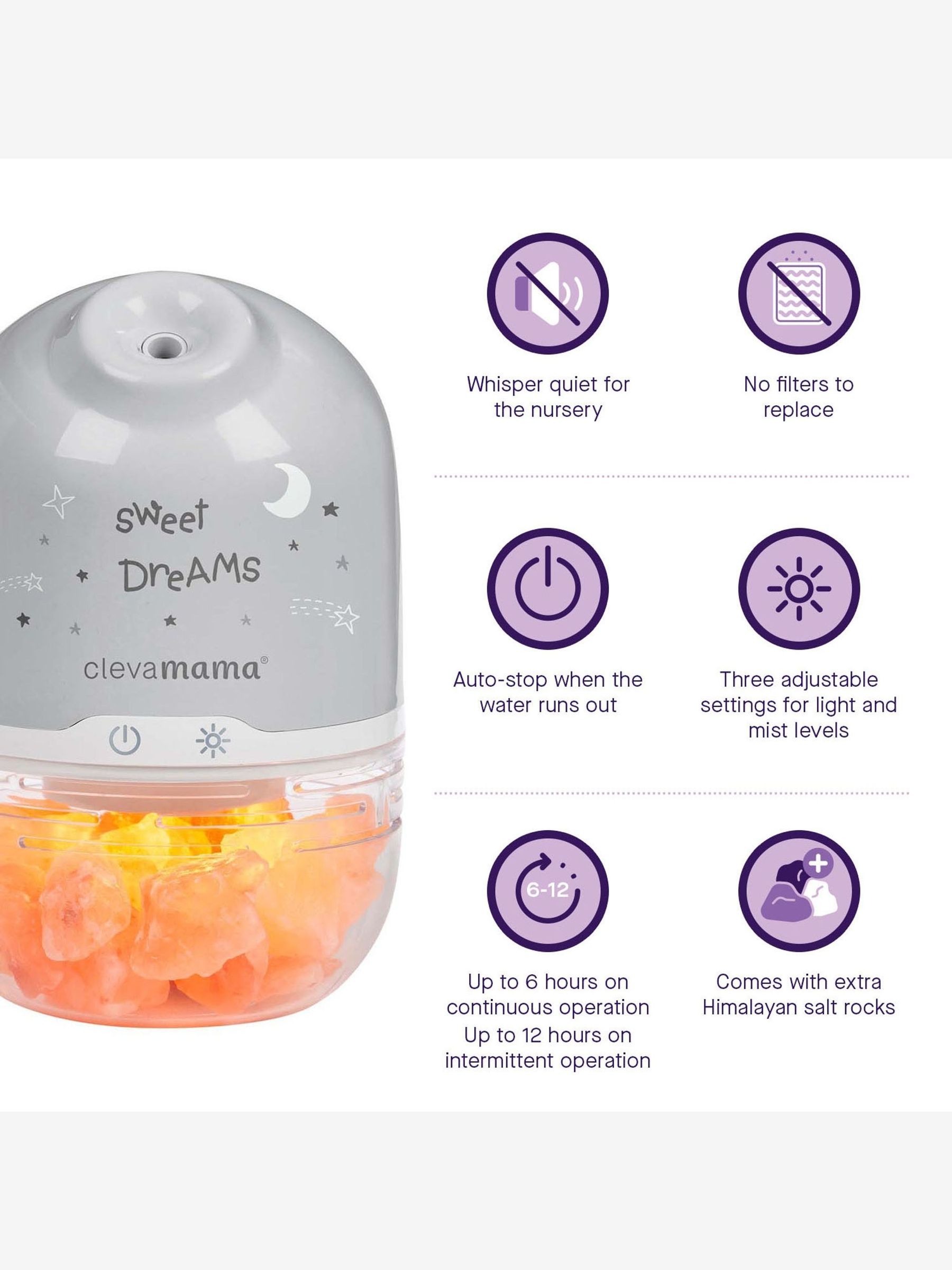 Clevamama ClevaPure Salt Lamp - Image 4 of 6