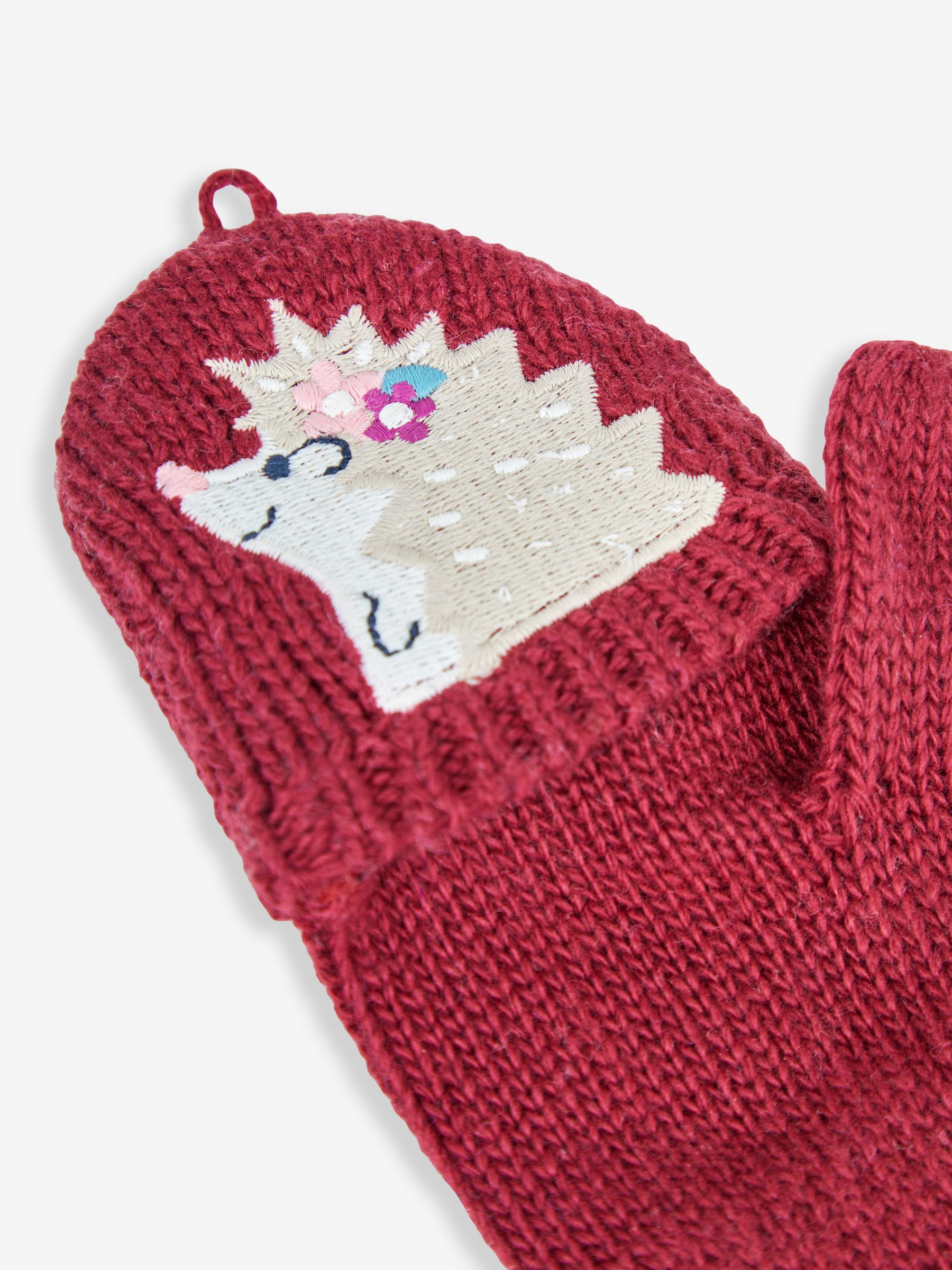 Berry Girls' Hedgehog Embroidered Gloves - Image 4 of 4
