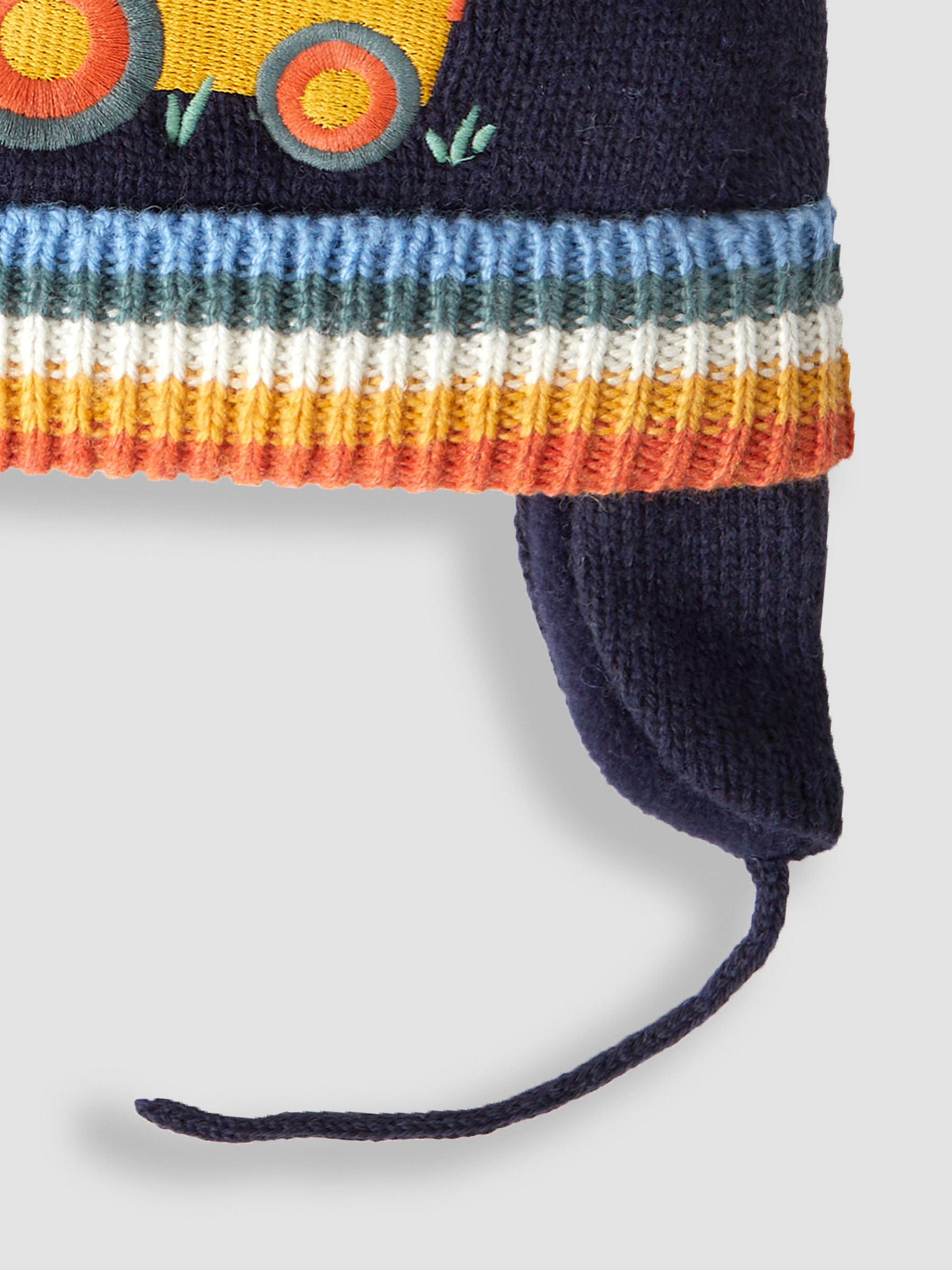 Navy Blue Appliqué Bobble Hat - Image 3 of 3