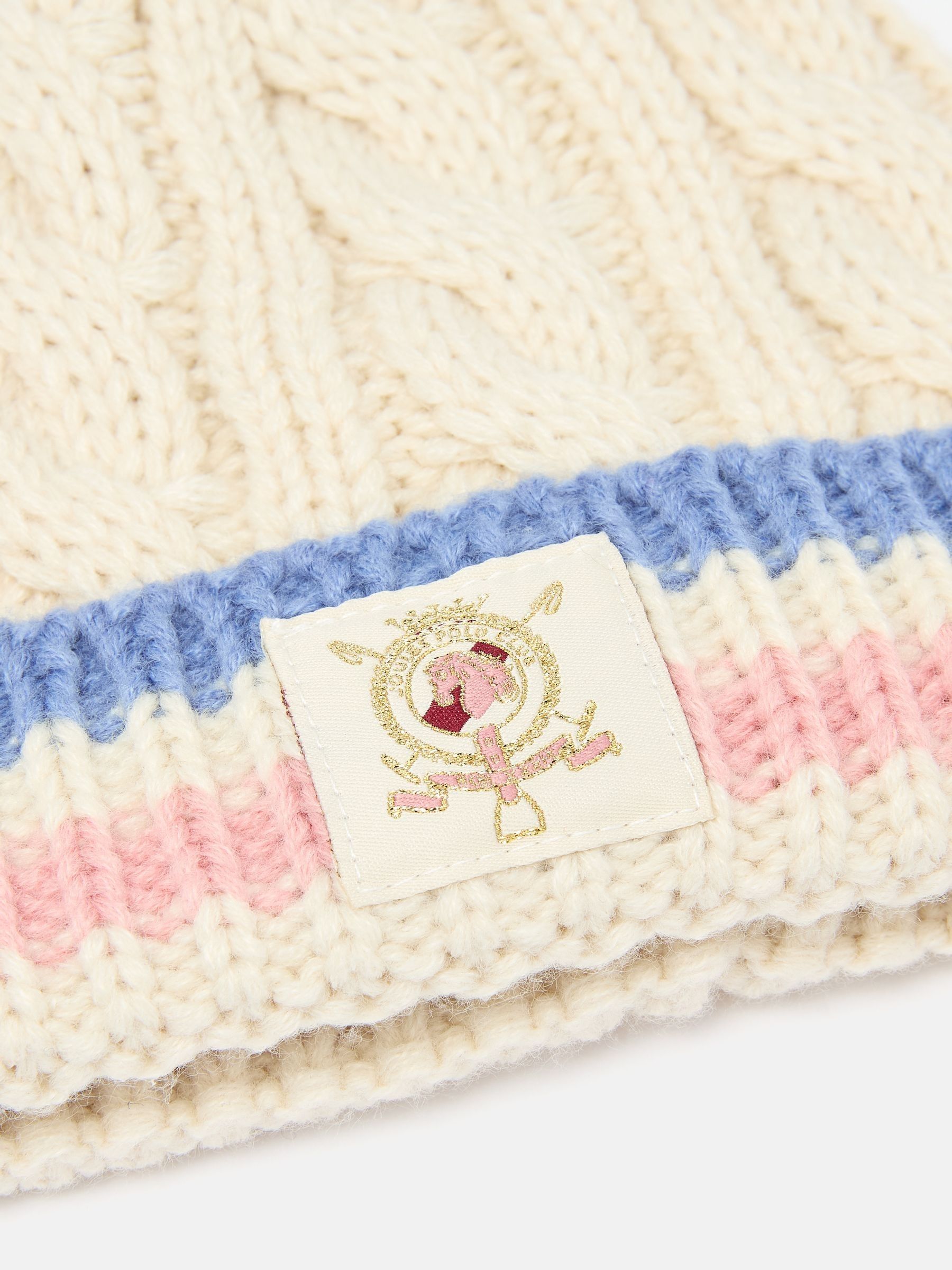 Girls' Hattie Cream Bobble Hat - Image 2 of 3