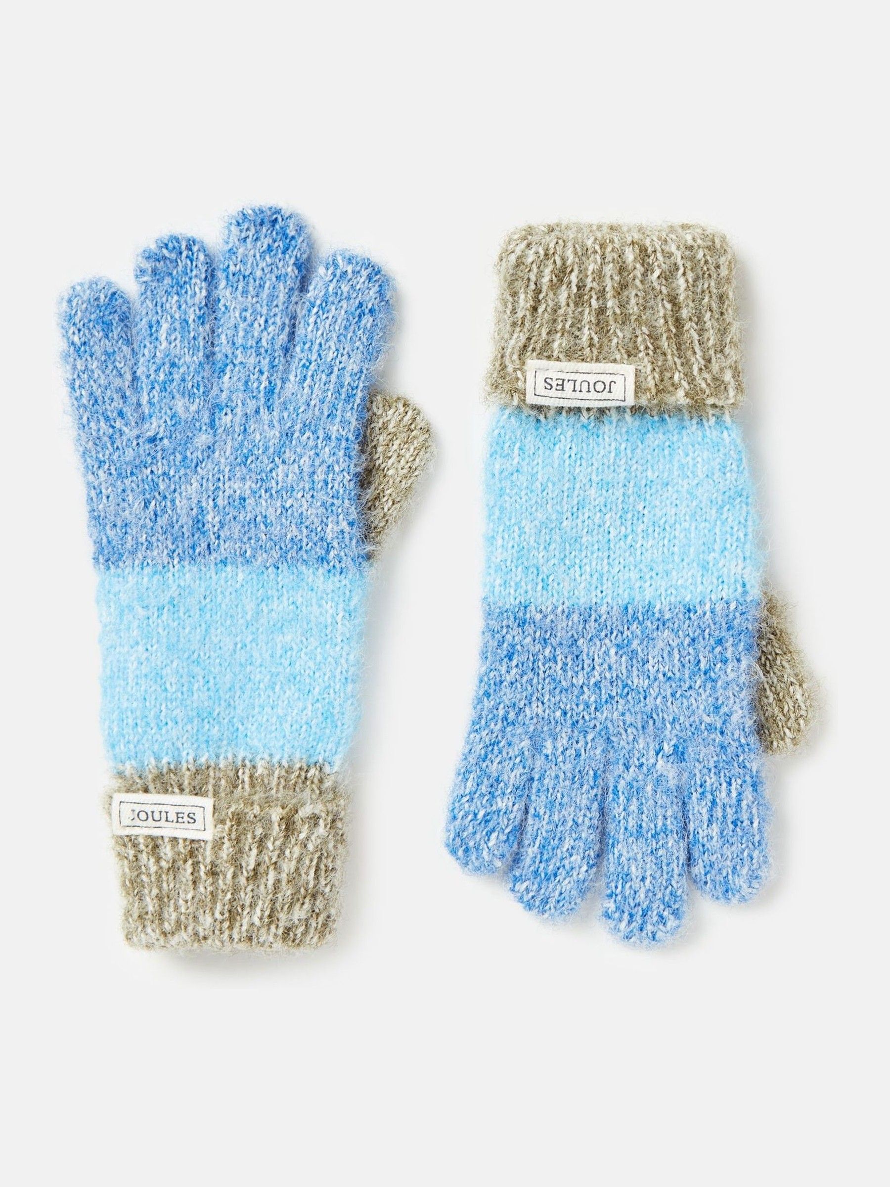 Kids' Wanderer Blue/Navy Knitted Gloves - Image 1 of 3