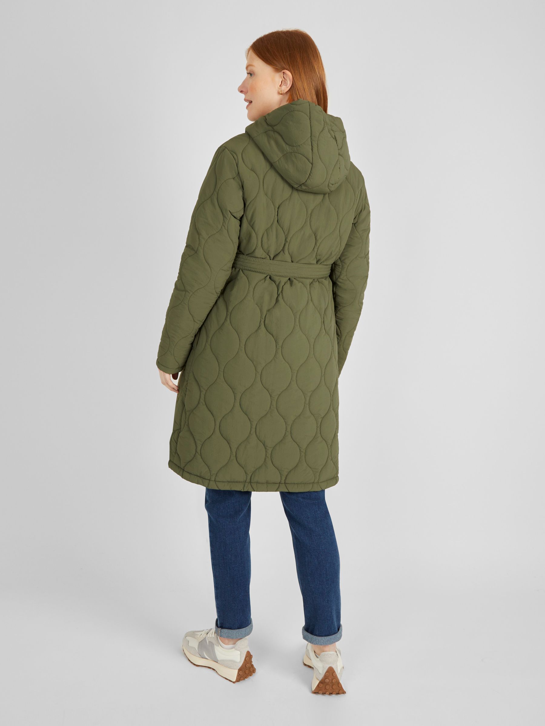Khaki 2-in-1 Quilted Maternity Puffer Coat - Image 3 of 5